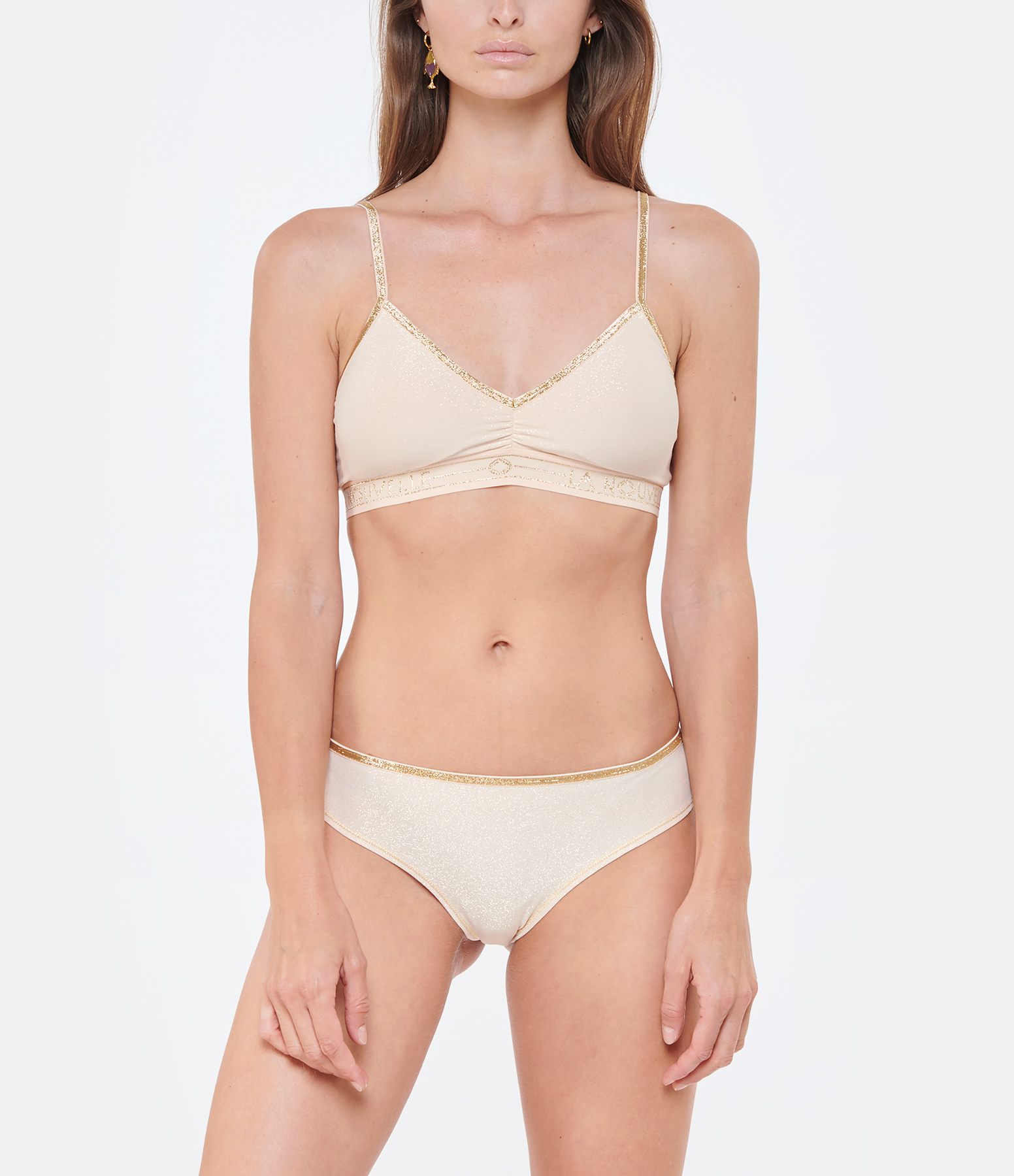 Inès Lurex Blush Thong