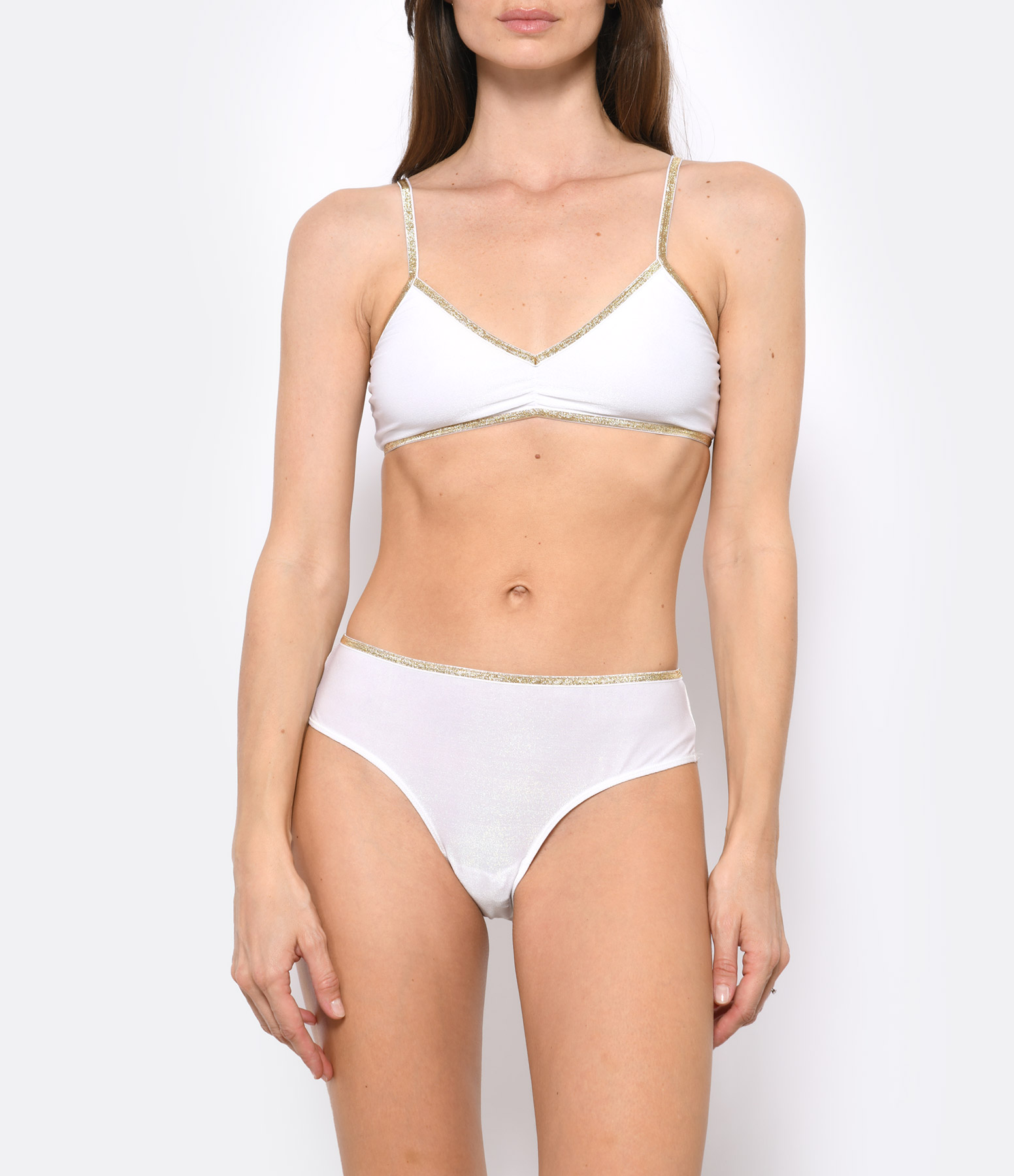 Georgia Shiny White Bra