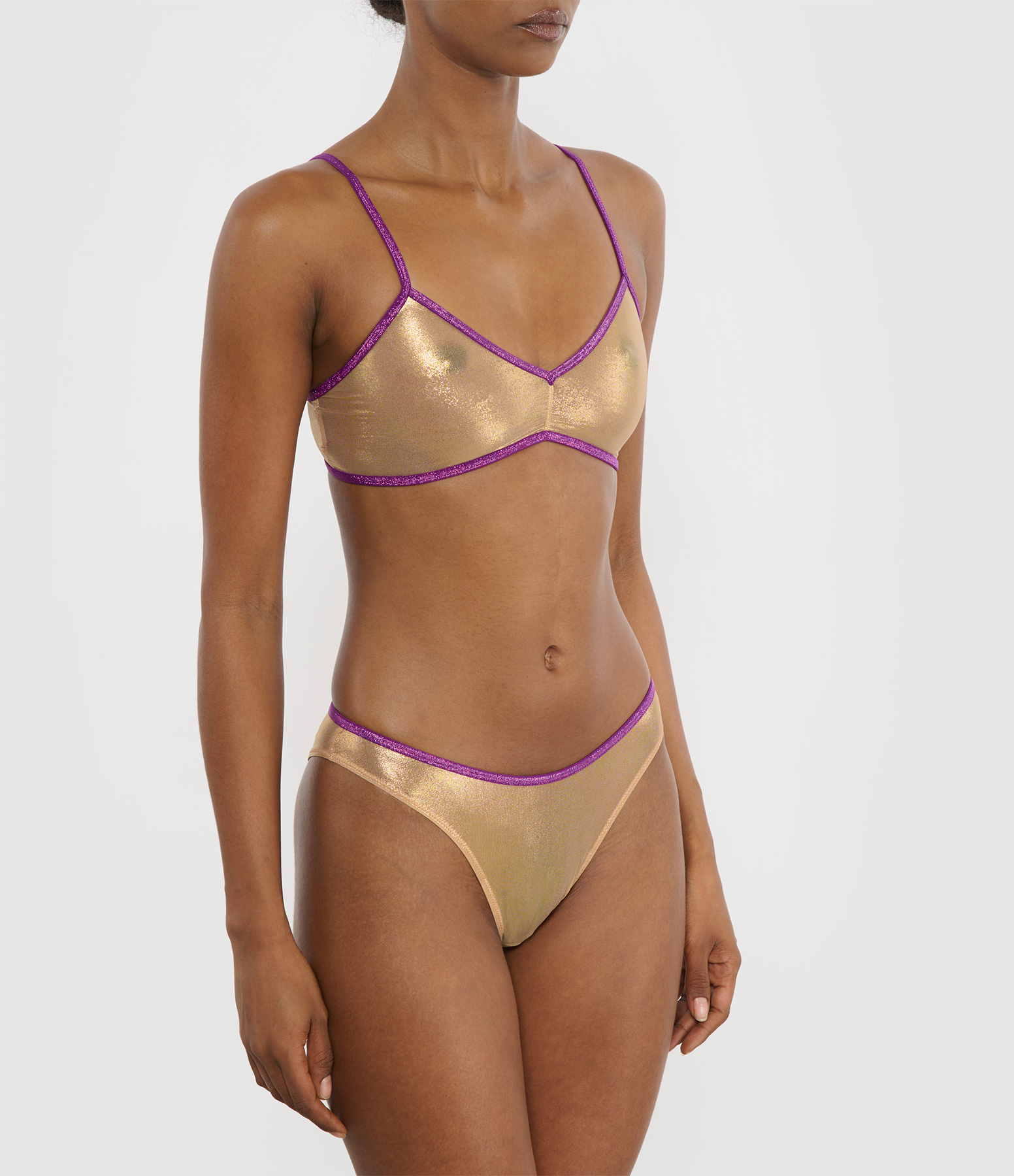 Freddie Golden Mesh Thong