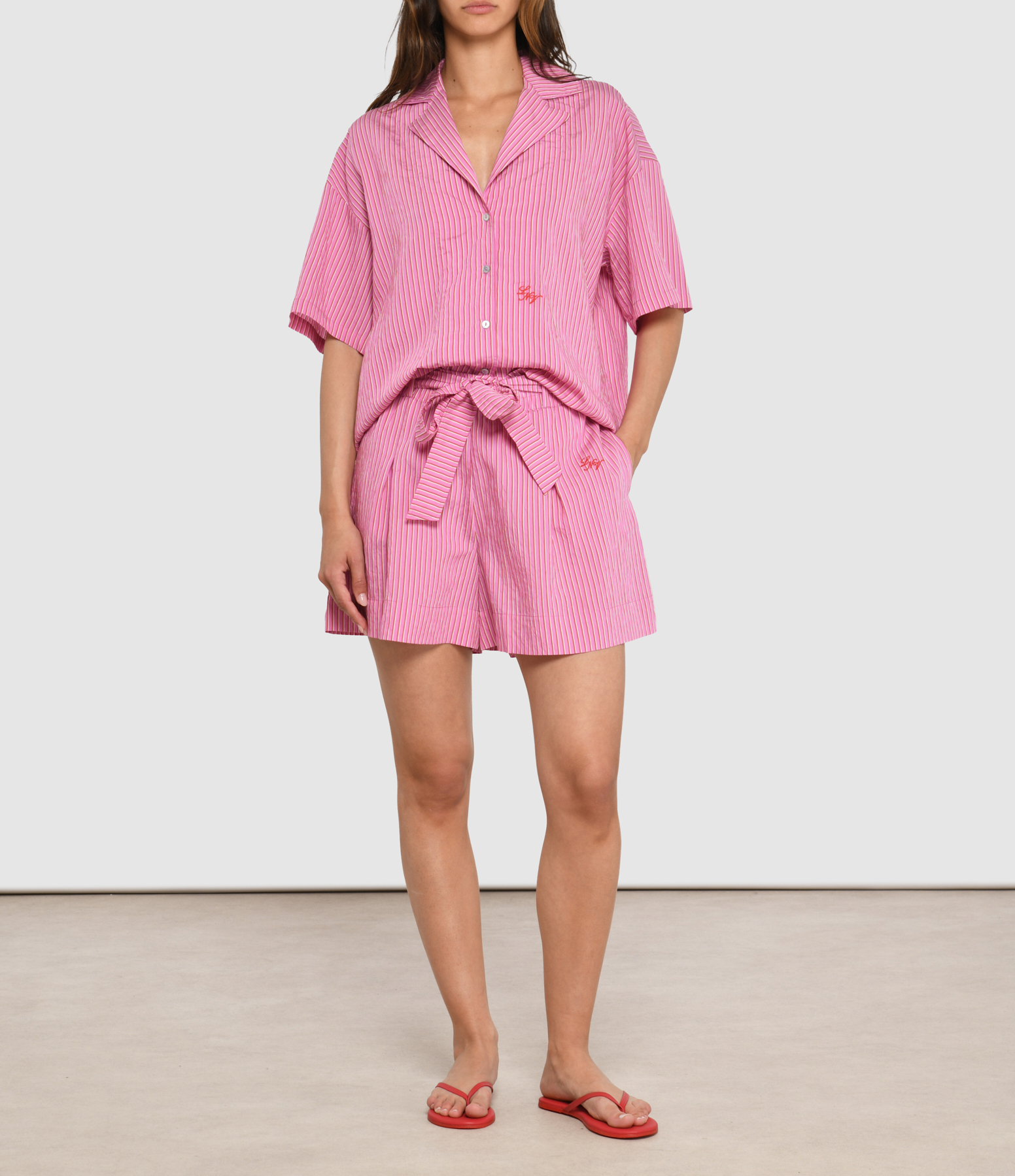 Morgane Beachwear Stripes Shorts