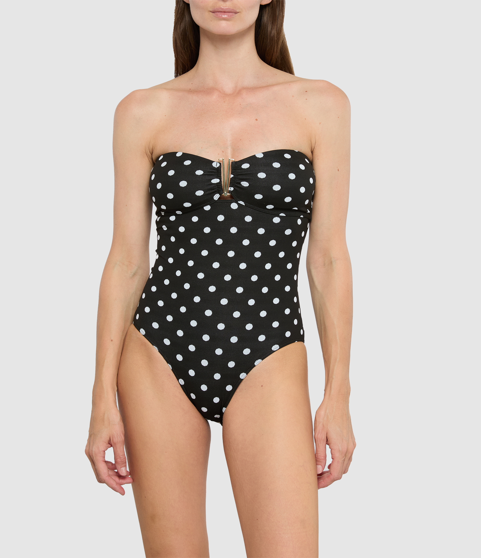 Elisa White Dots Swimsuit