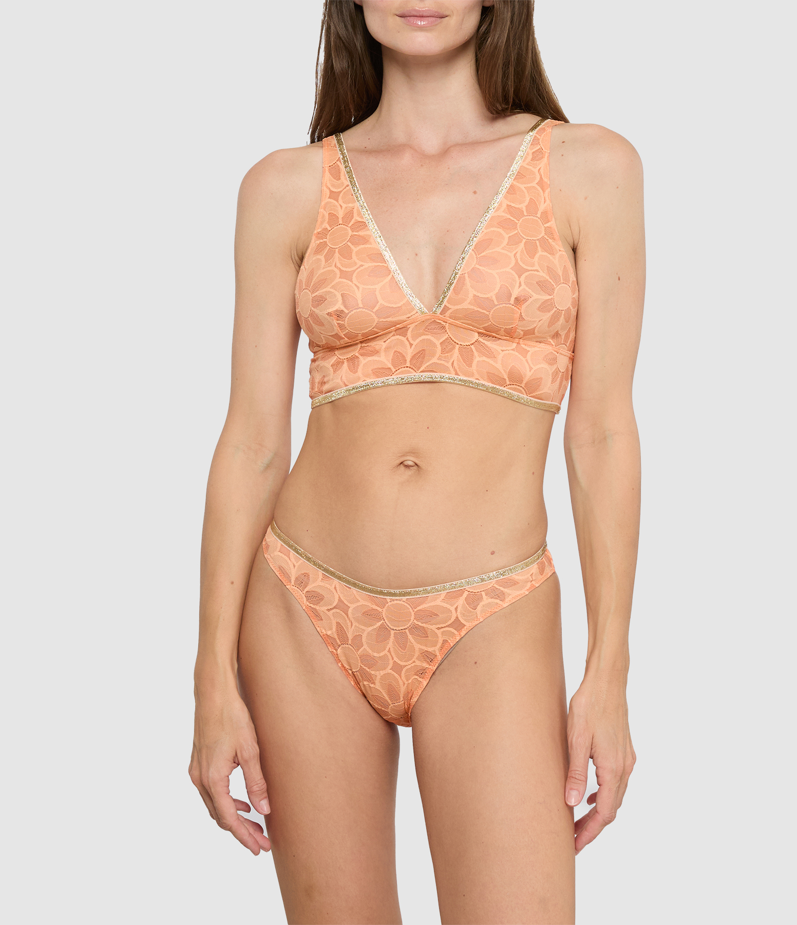 Soon Peach Flower Bra