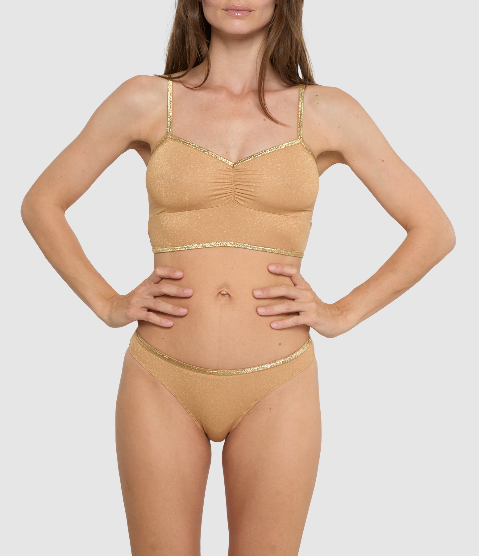 Georgia Golden Lurex knickers