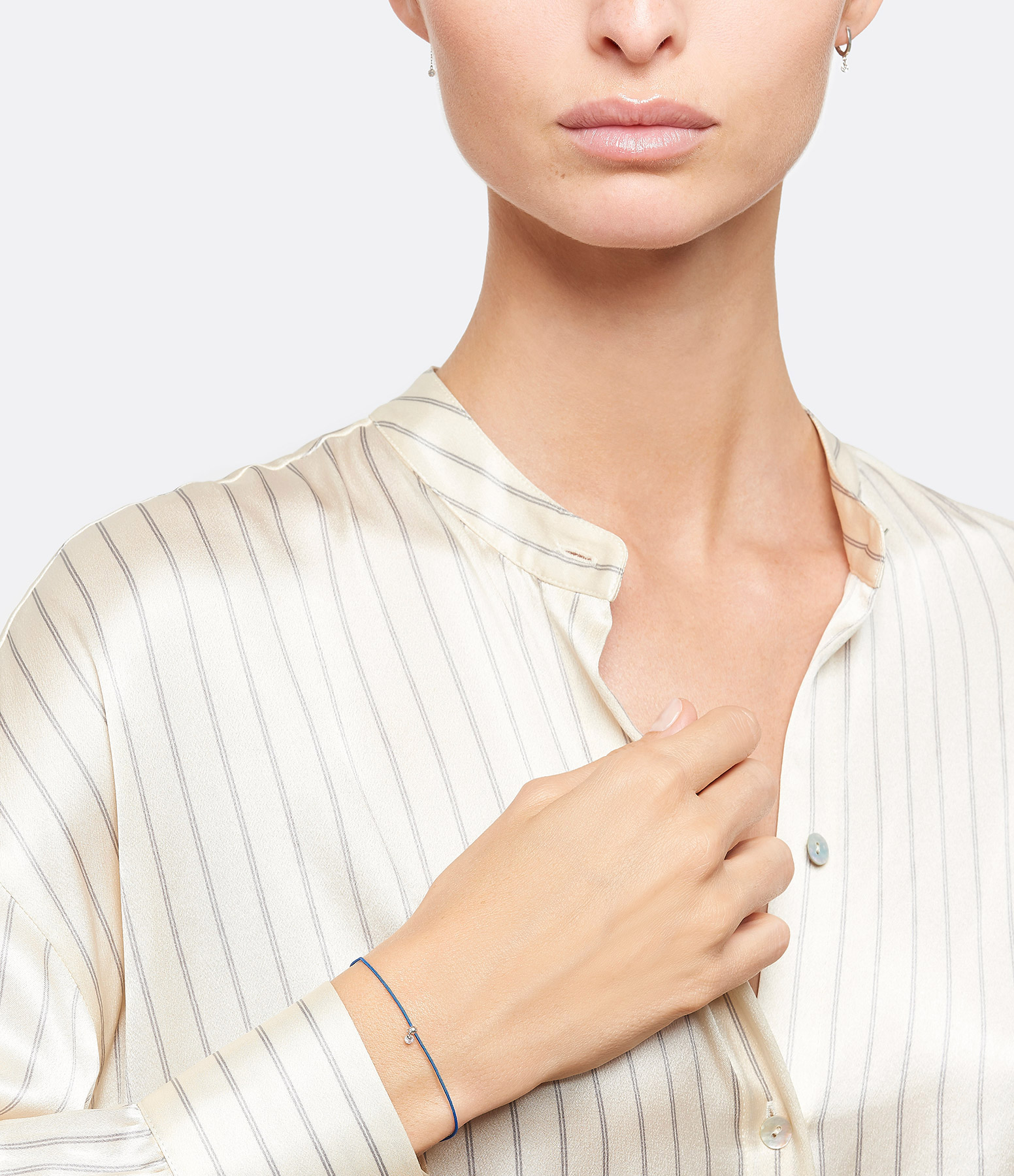 BB Cordon Bleu Bracelet in White Gold with Brilliant-Cut Diamonds