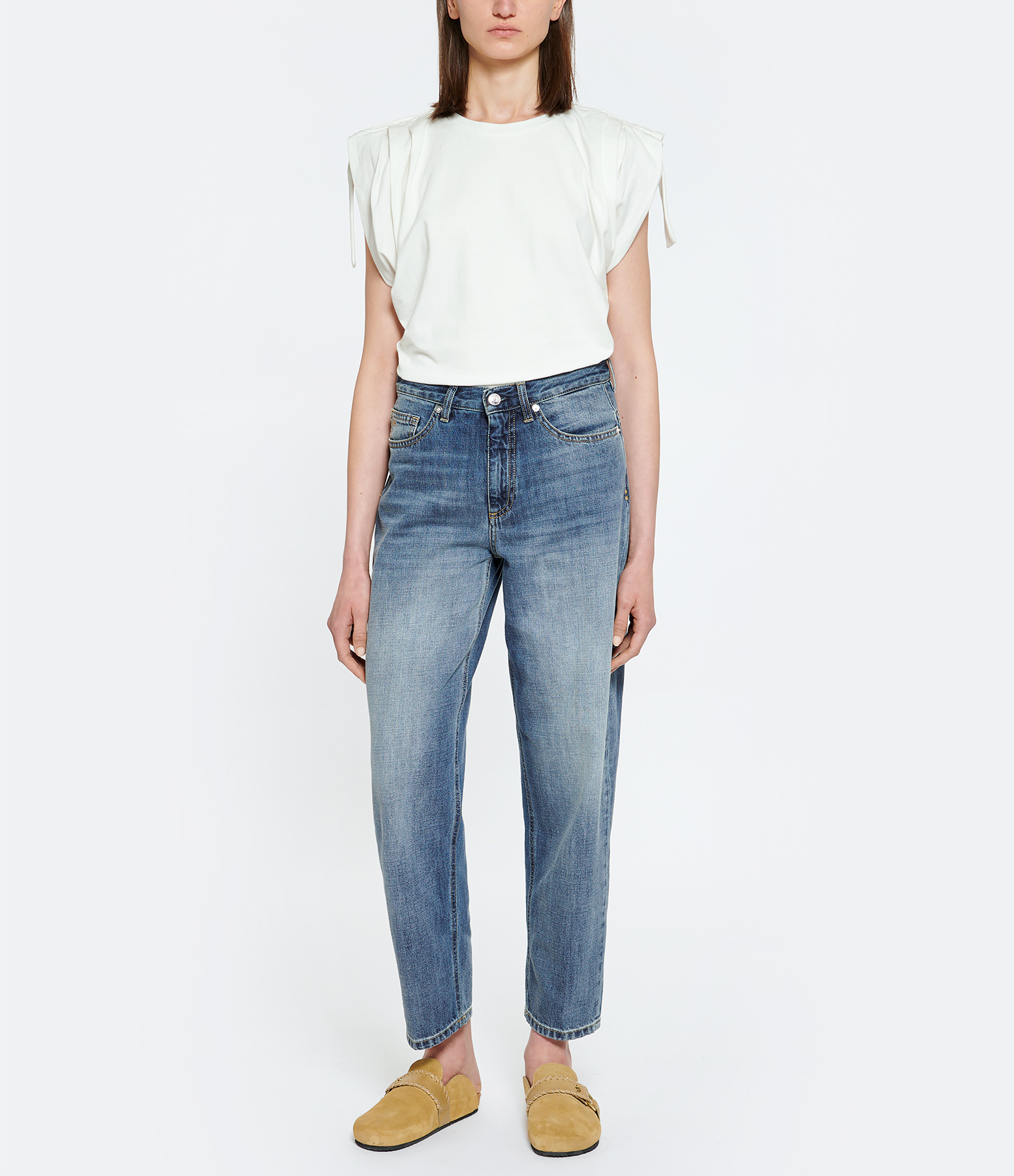 Hypolite White Cotton Top