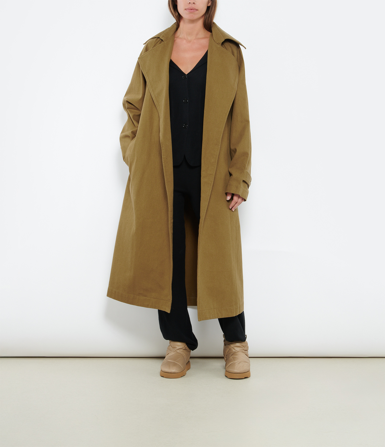 Cary Khaki Trench Coat