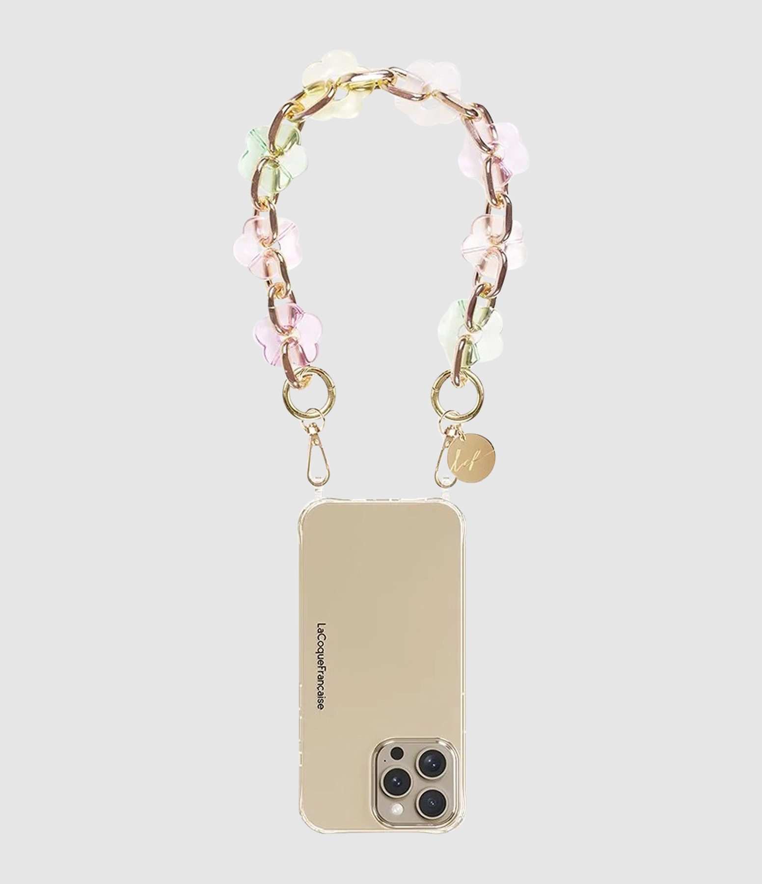 Cassy Short Chain, Pastel Flowers