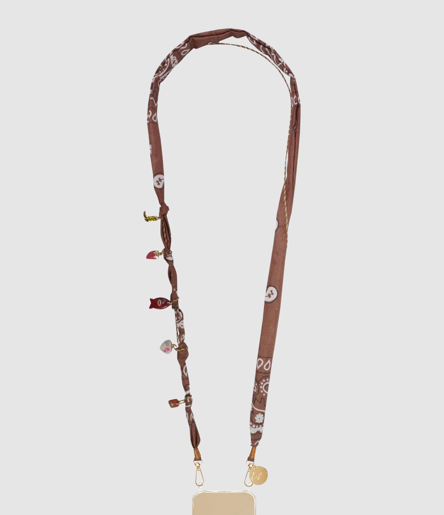 Laia Long Chain Brown Bandana