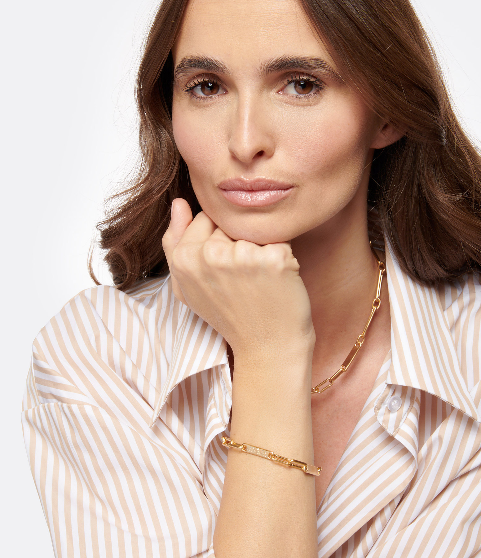 Essentiel Gold Cuff Bracelet