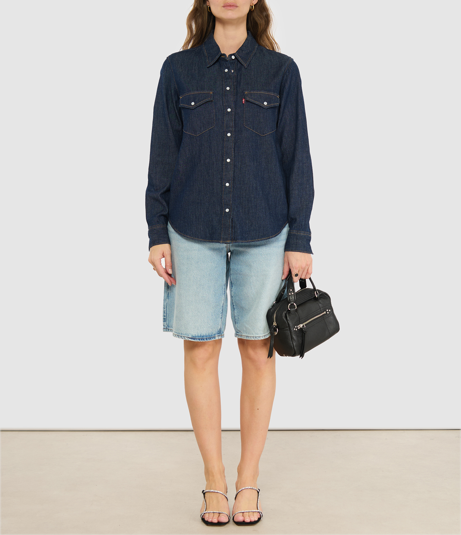 Baggy Dad Jort Shorts in Indigo – Worn-in ‘We Did It’