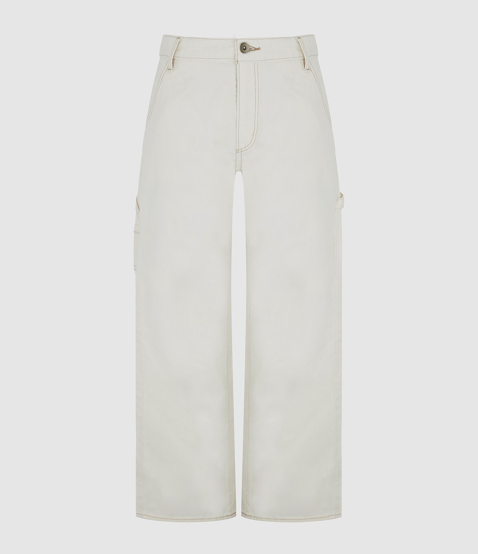 Jean Carpenter Trousers, Blue, Ecru, Foam