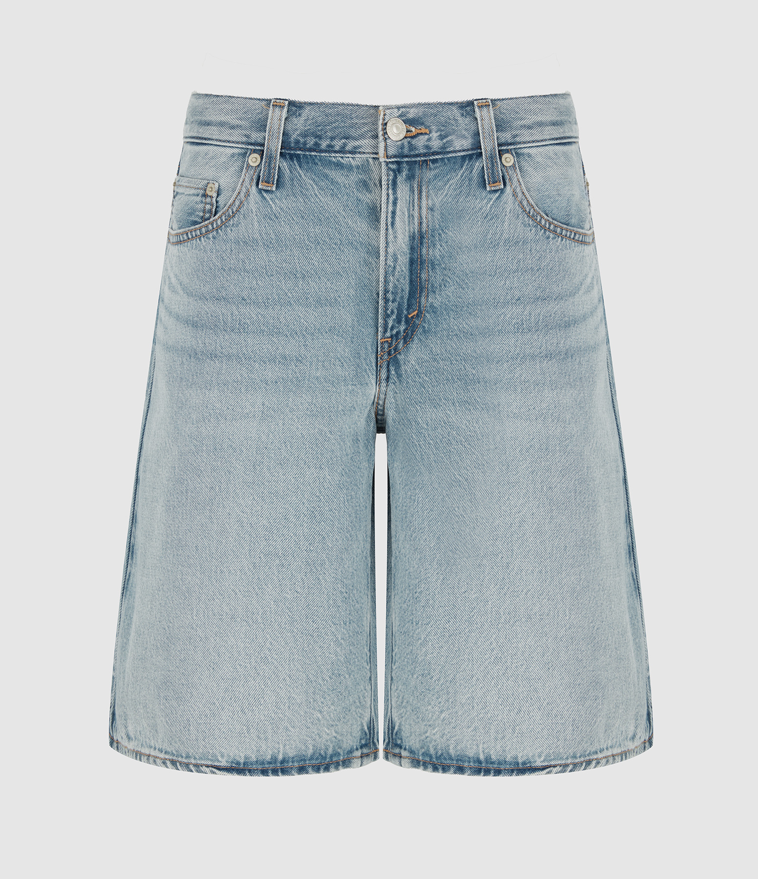 Baggy Dad Jort Shorts in Indigo – Worn-in ‘We Did It’