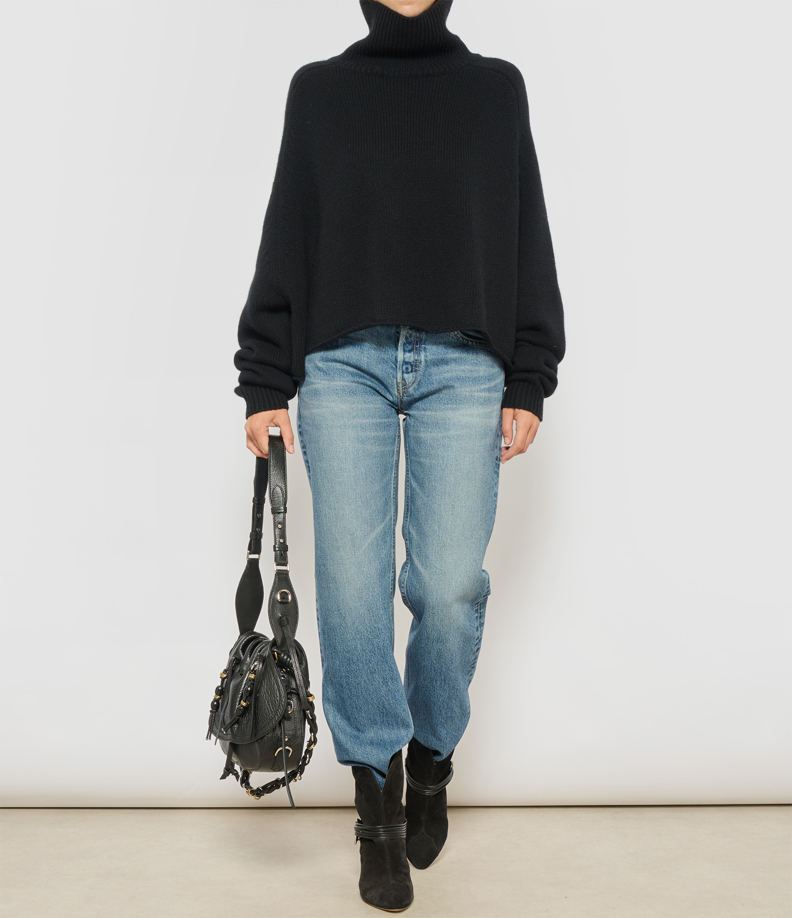 Cathie Black Cashmere Jumper