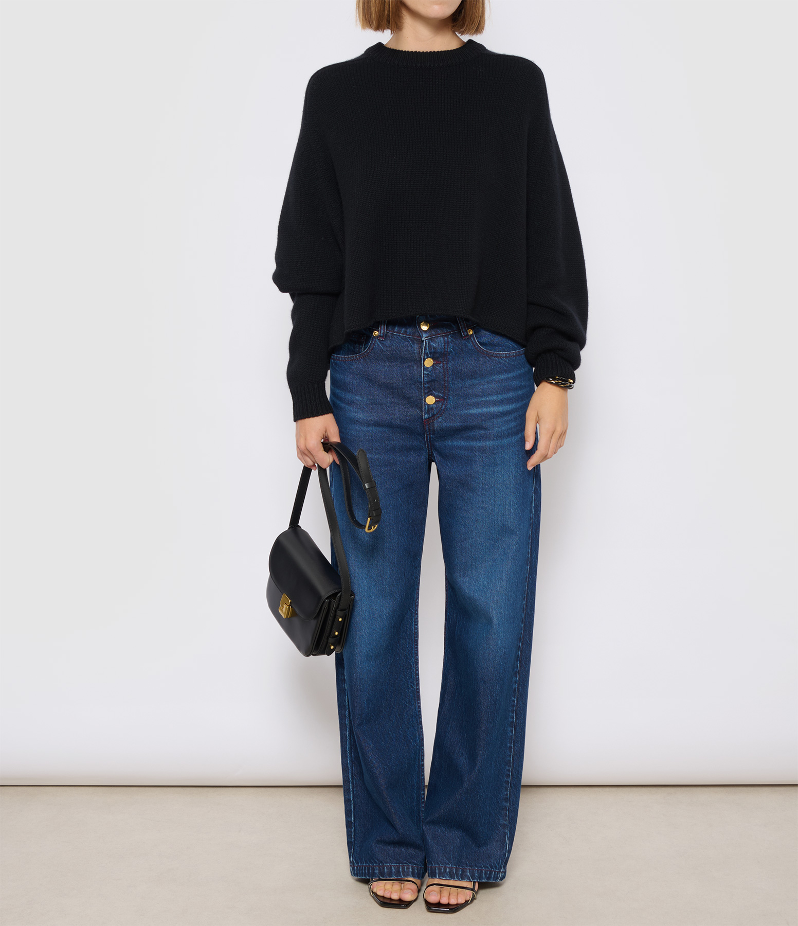 Karine Black Cashmere Jumper