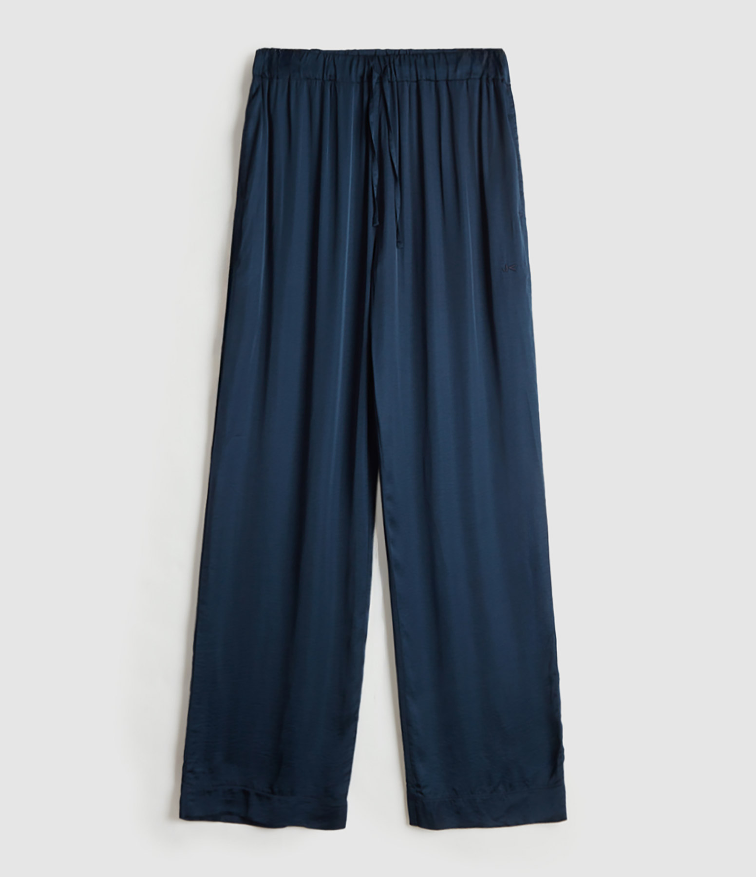 Livio Satin Trousers in Midnight Blue, Jeanne Vouland x Véronika Loubry Collaboration