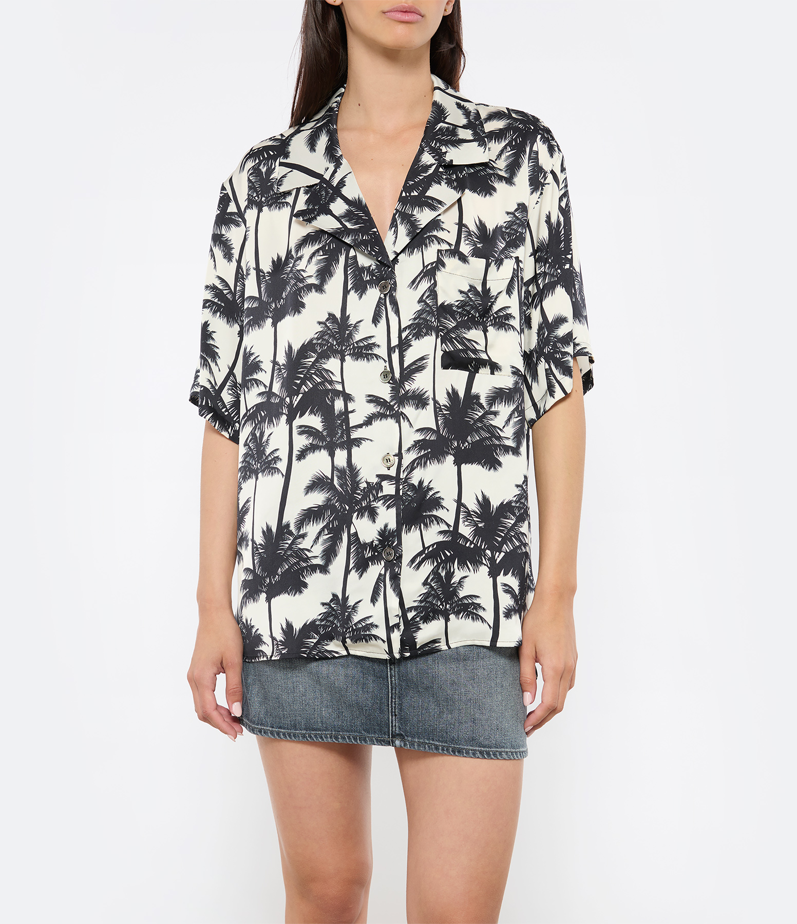 Nichol Off-White Shadow Palm Shirt