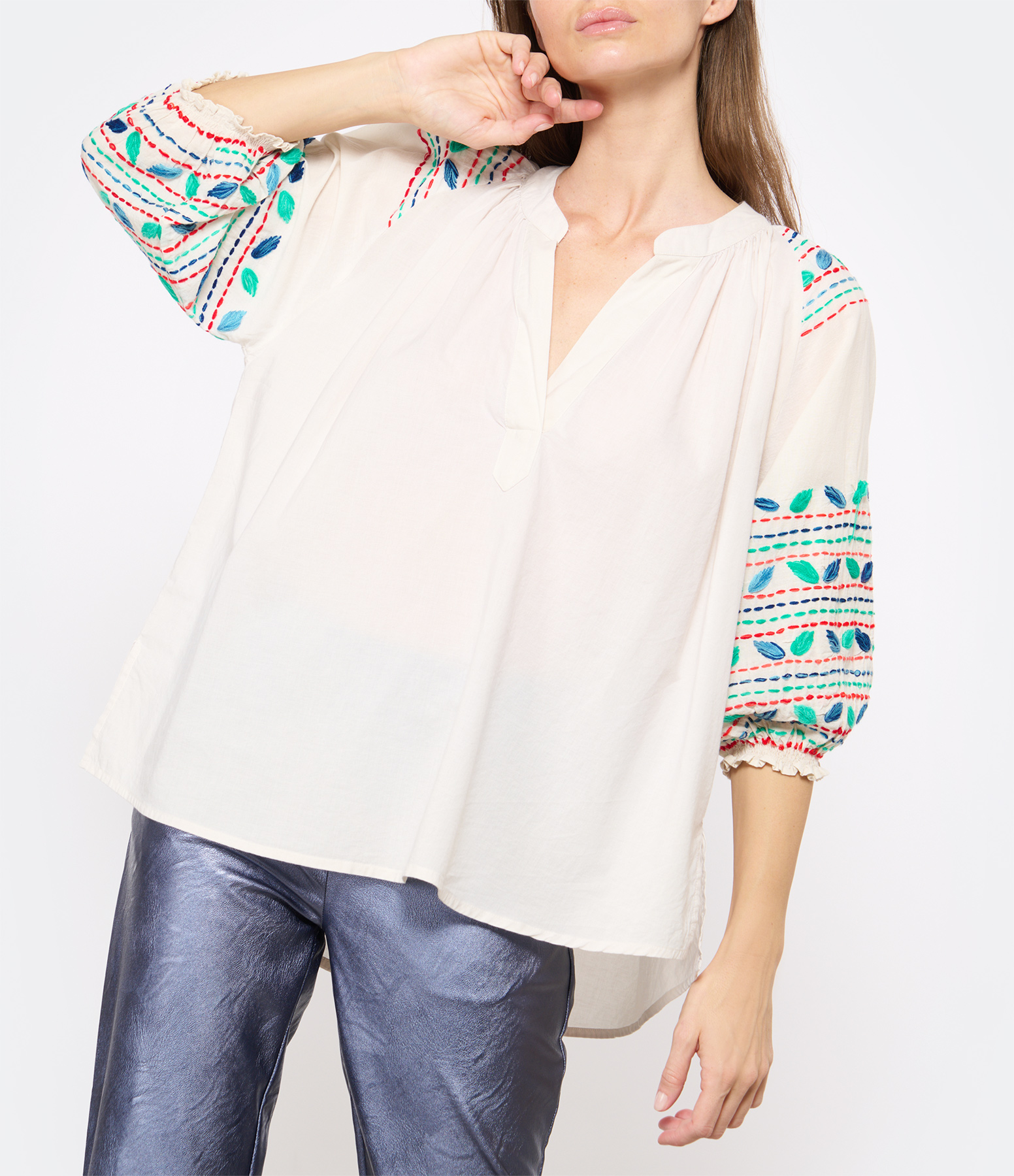Brenda Blue Blouse