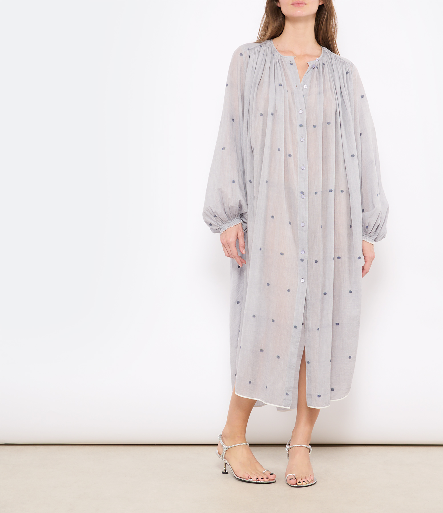 Cigar Long New Blue Midi Dress
