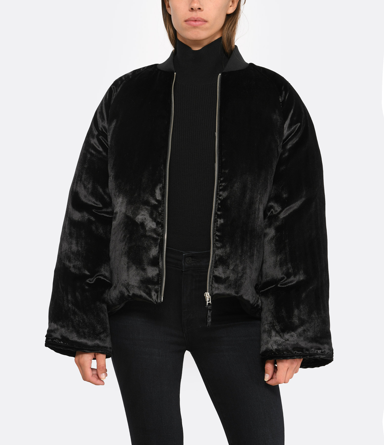 Lafu Black Bomber Jacket