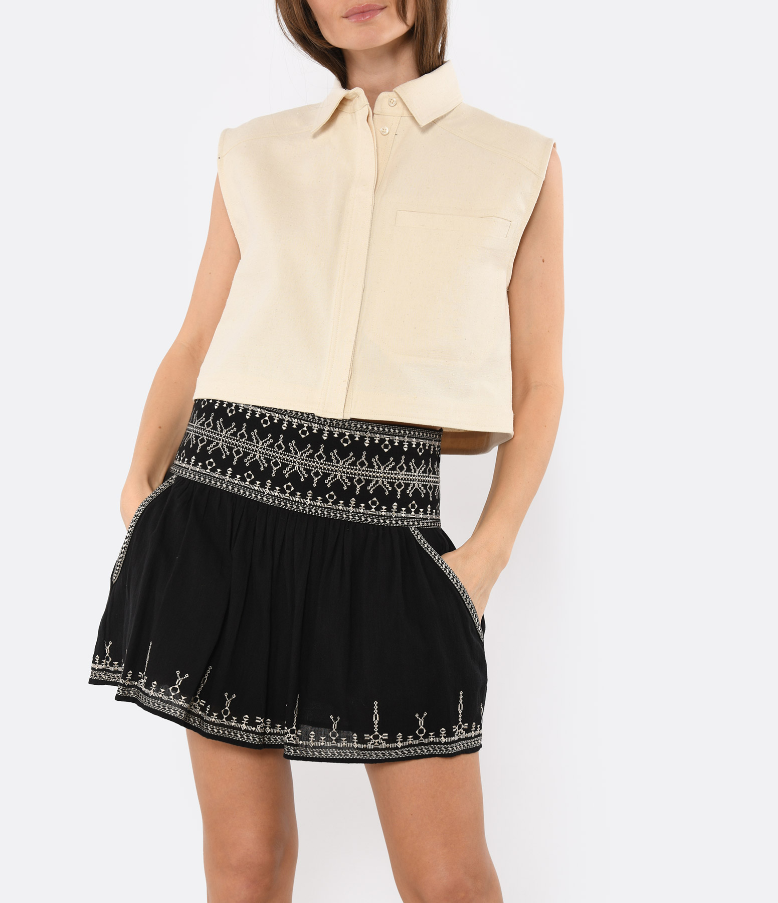Adora Rice Ivory Top