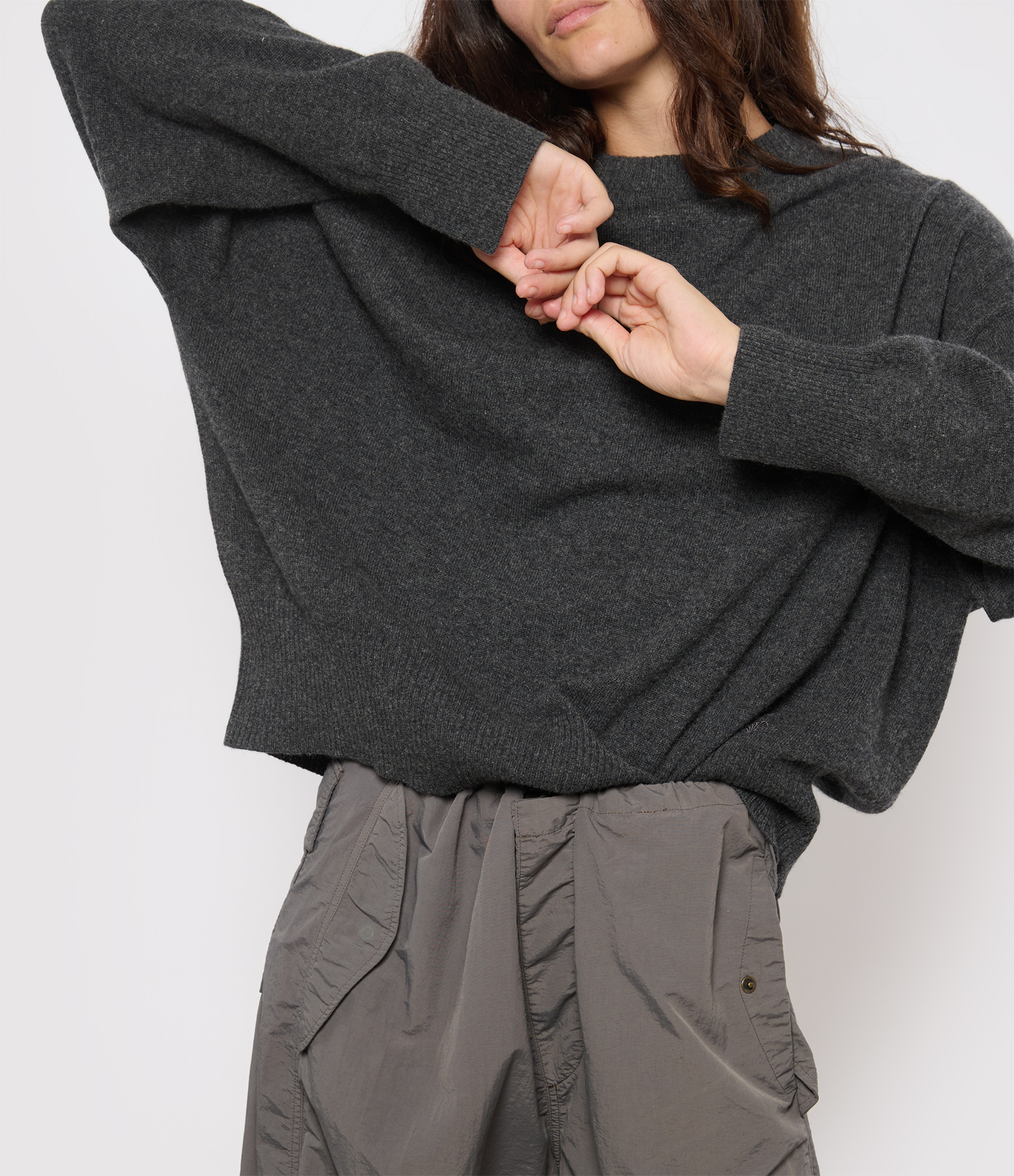 Anaa Sweater in Anthracite Melange