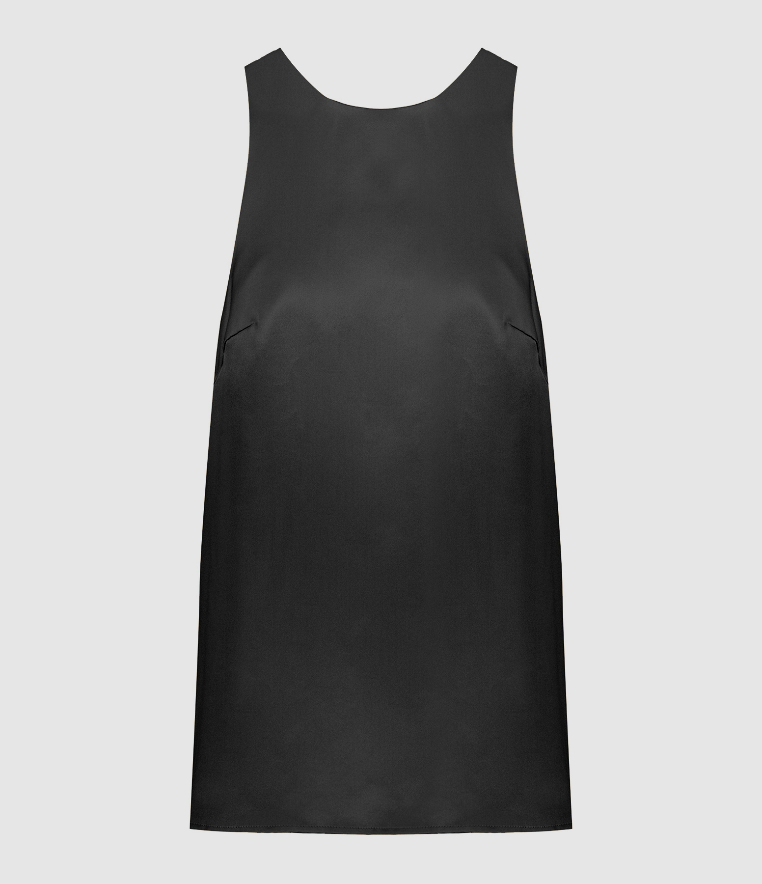 Black Estor Silk Top