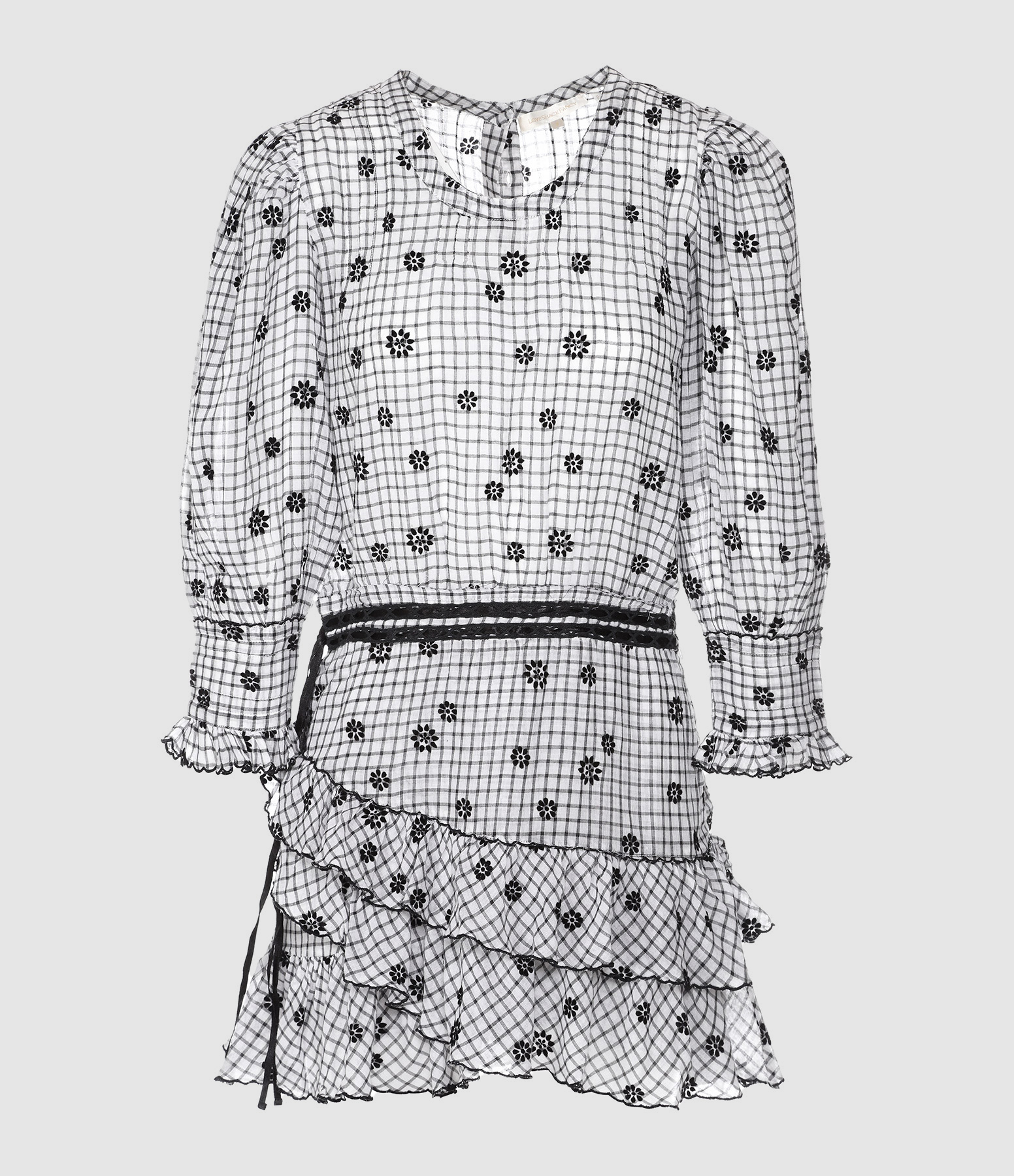 Lorelei Cotton Dress in Charcoal