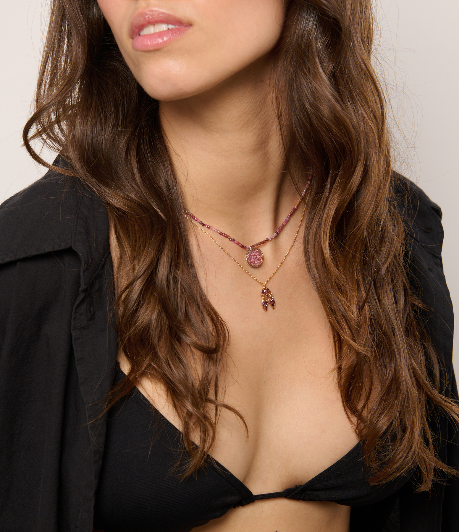 Khepri Scarab Necklace XS Purple