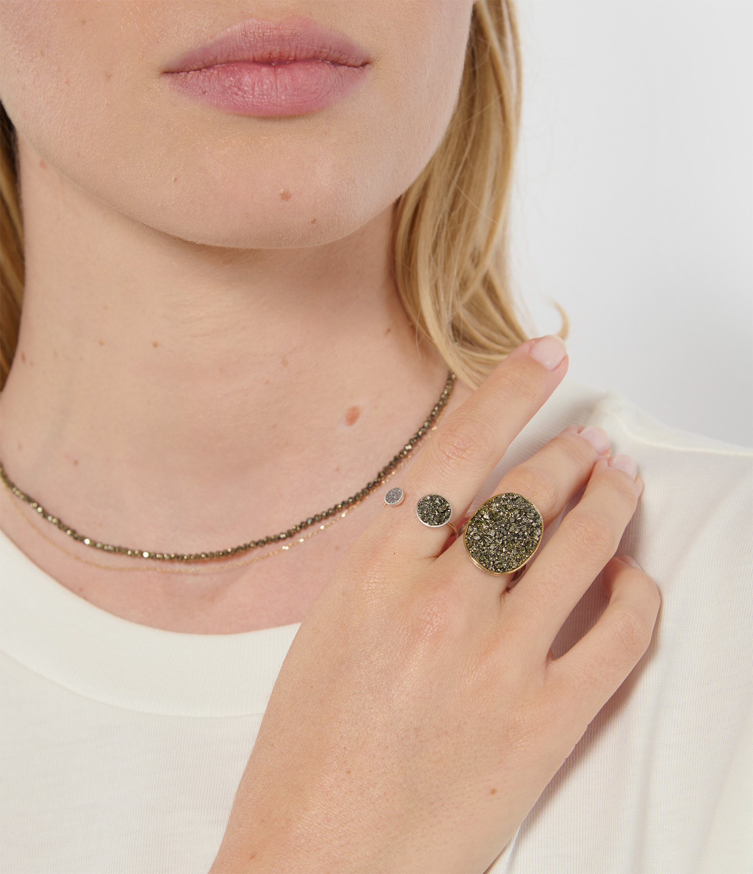 Sublime Stella Pyrite Ring