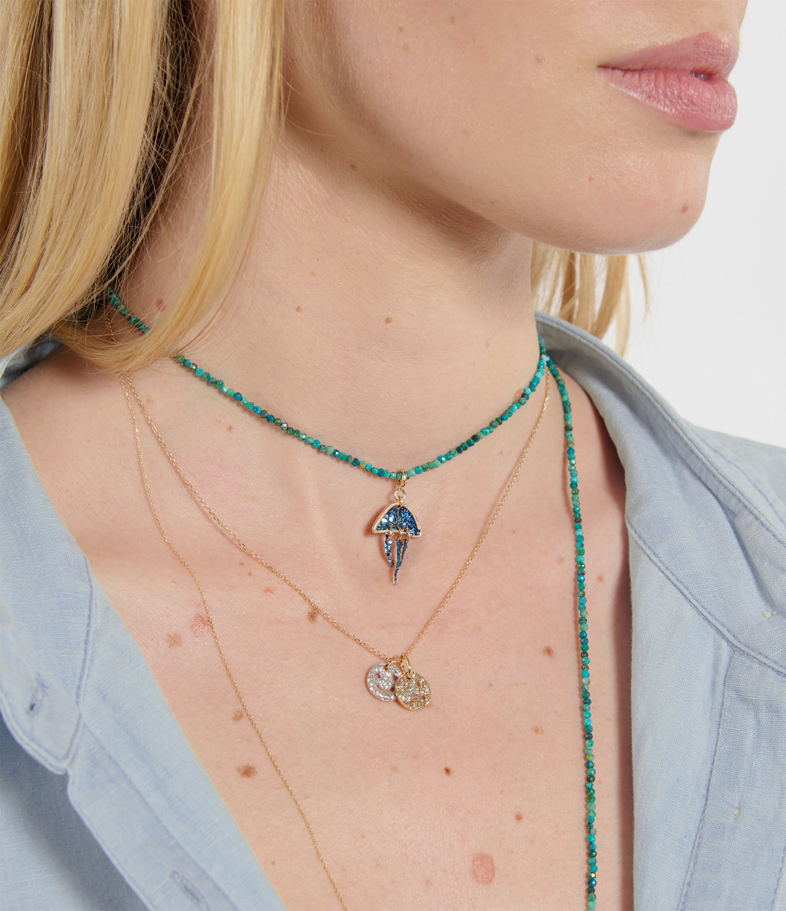 Medusa XS Charms in Klein Blue