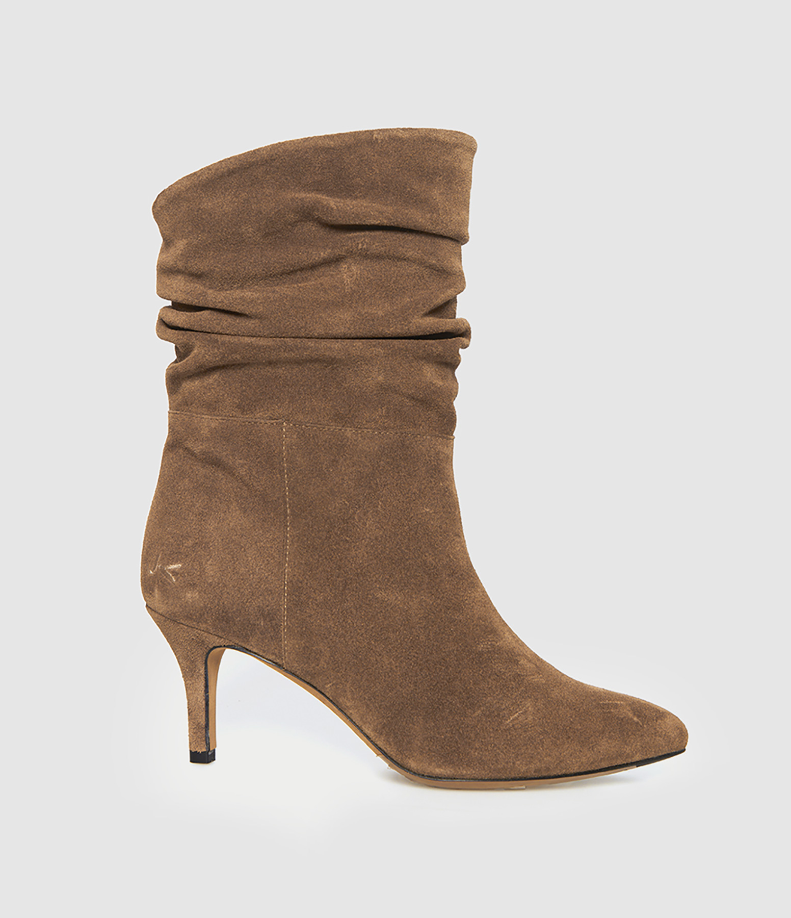 Badi 70 Suede Ankle Boots in Magma Brown, JV x Véronika Loubry Collaboration