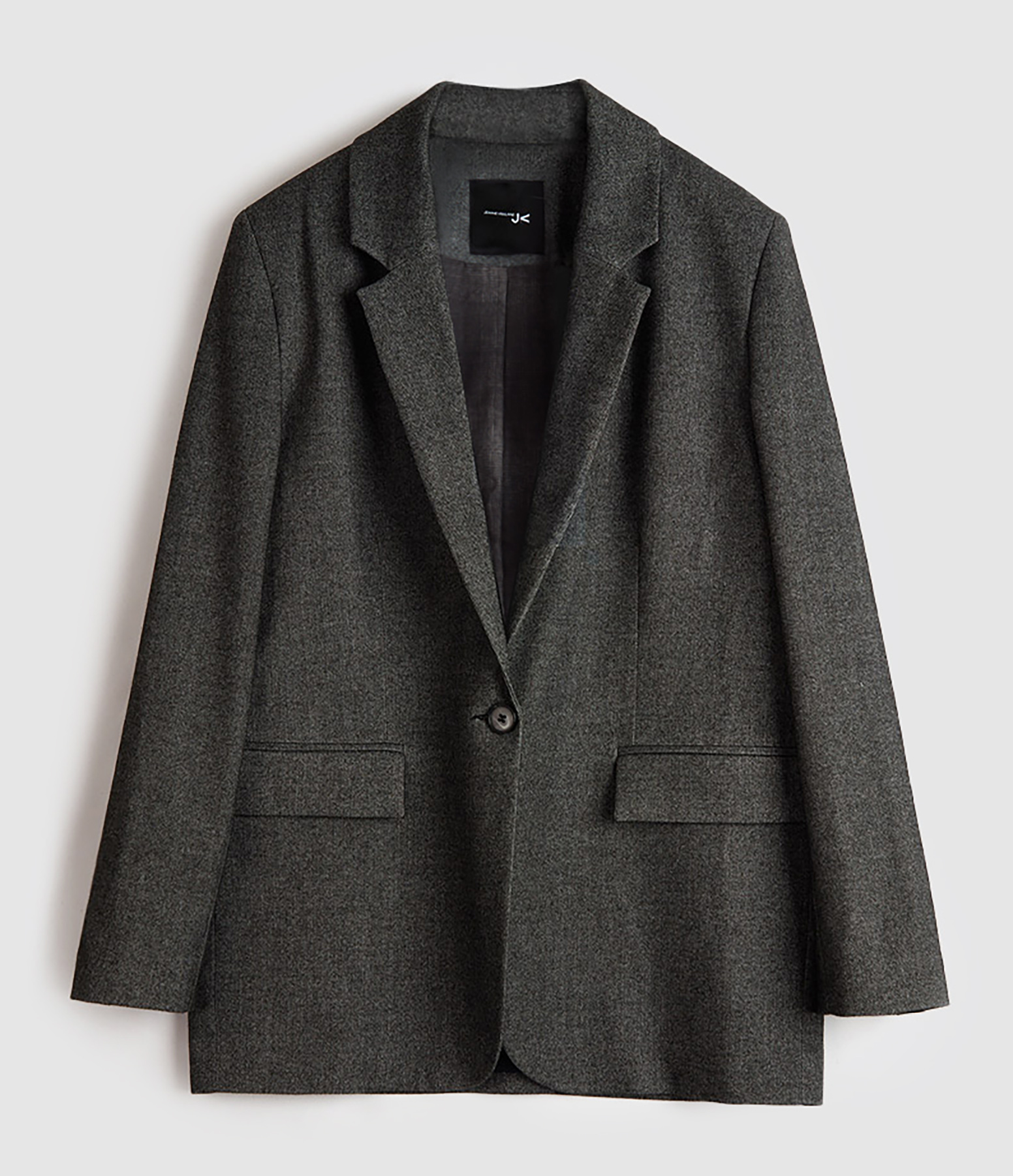 Kenzo Grey Chevron Tartan Blazer