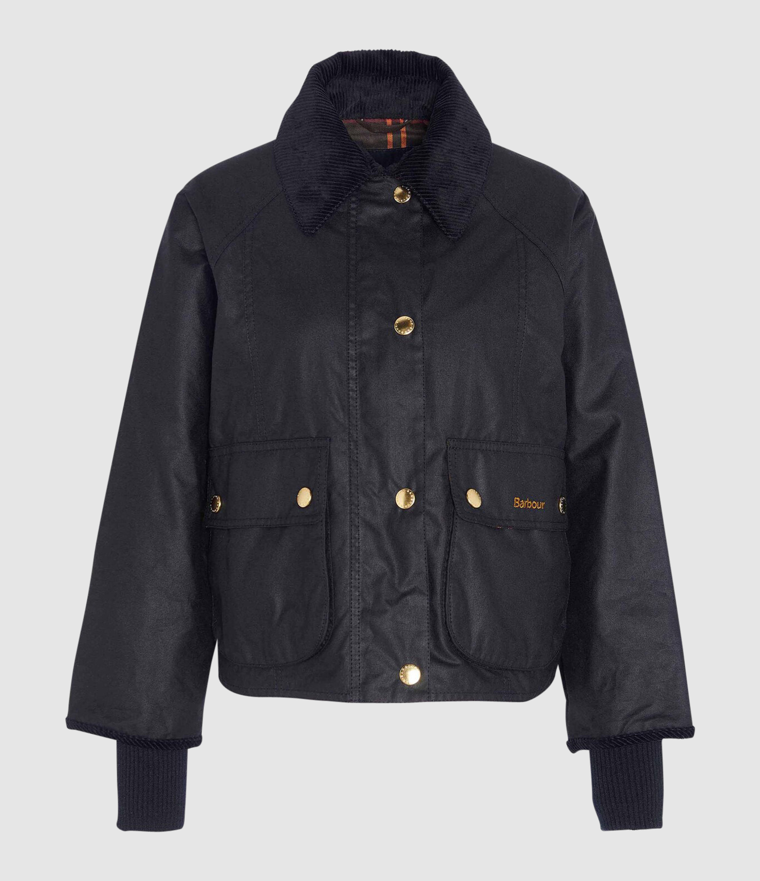 Beadnell Wax Black Classic Cropped Jacket