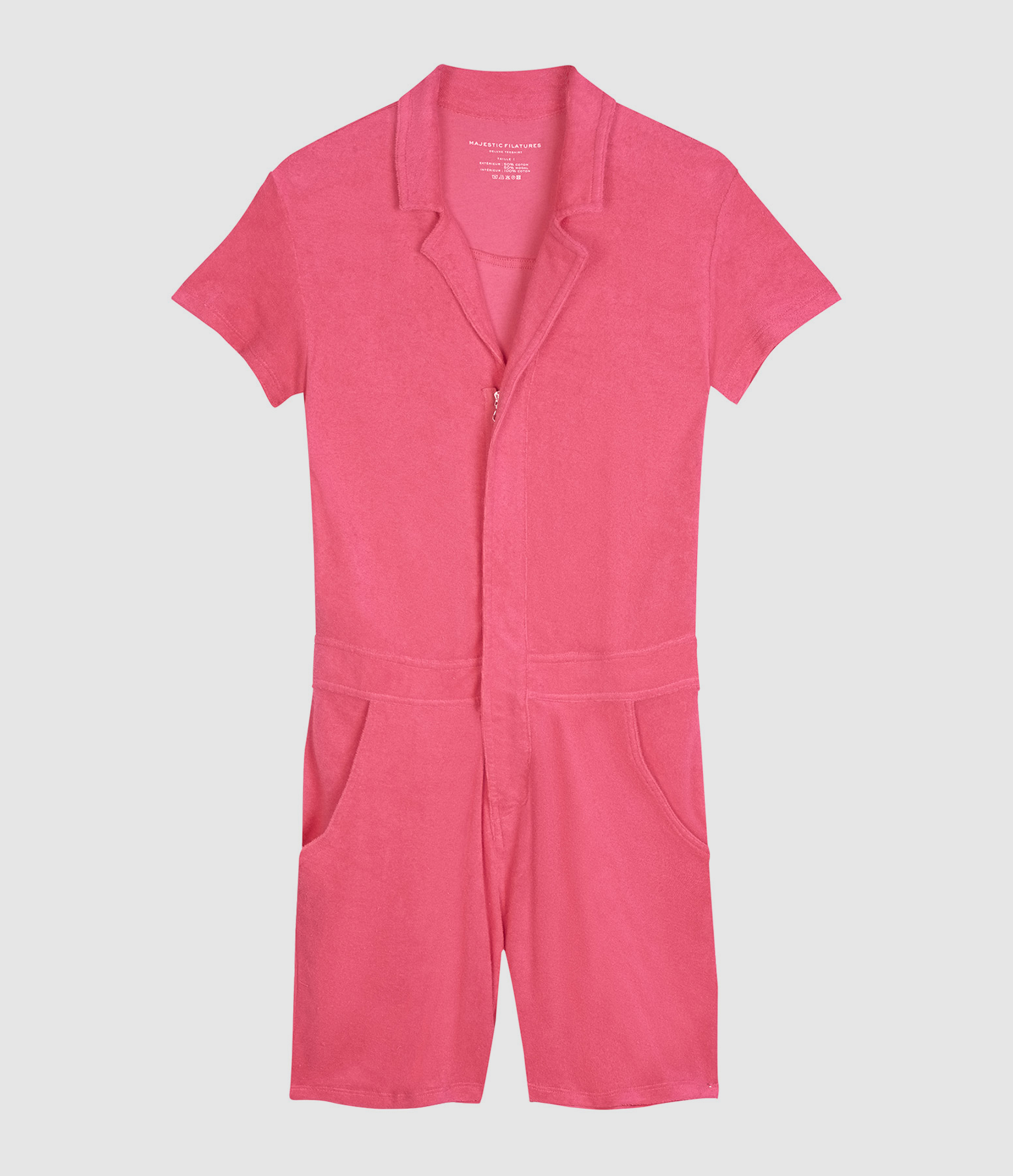 Flamingo Cotton Shorts Jumpsuit