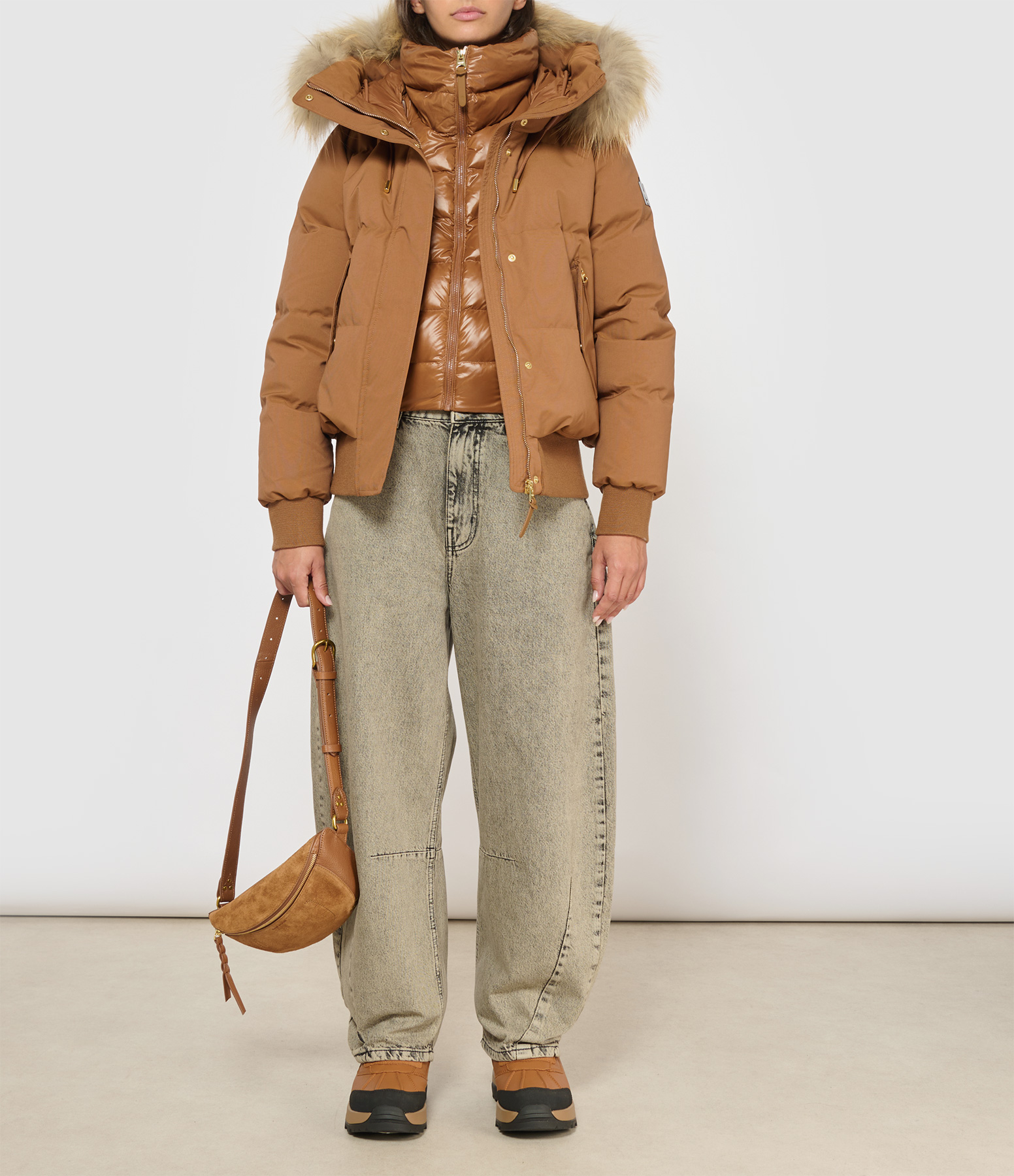 Nefi Earth Brown Coat
