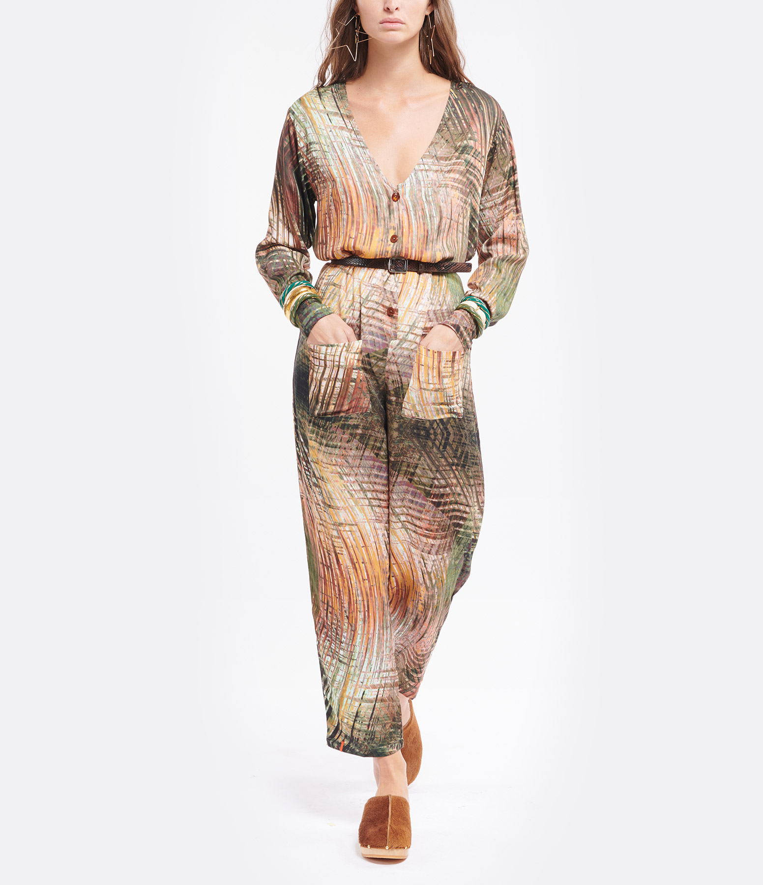 Multicoloured Printed Jumpsuit