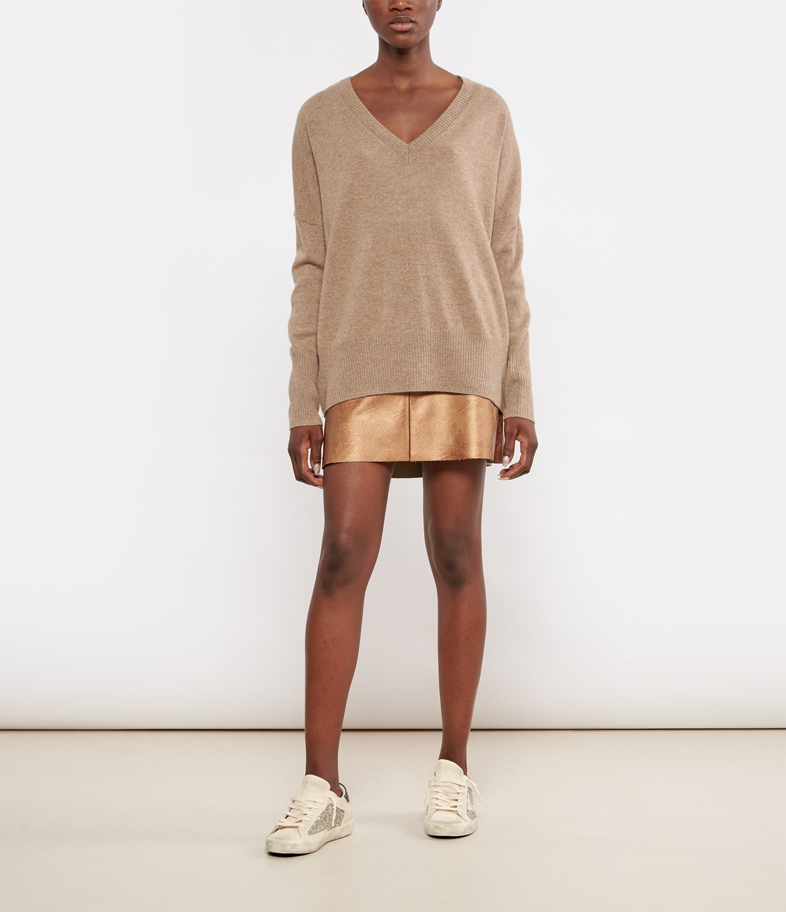Minivegan Copper Short Skirt
