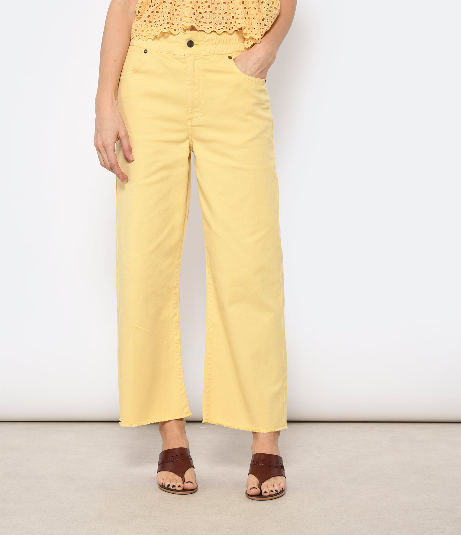 Straw-Yellow Pantajean Trousers