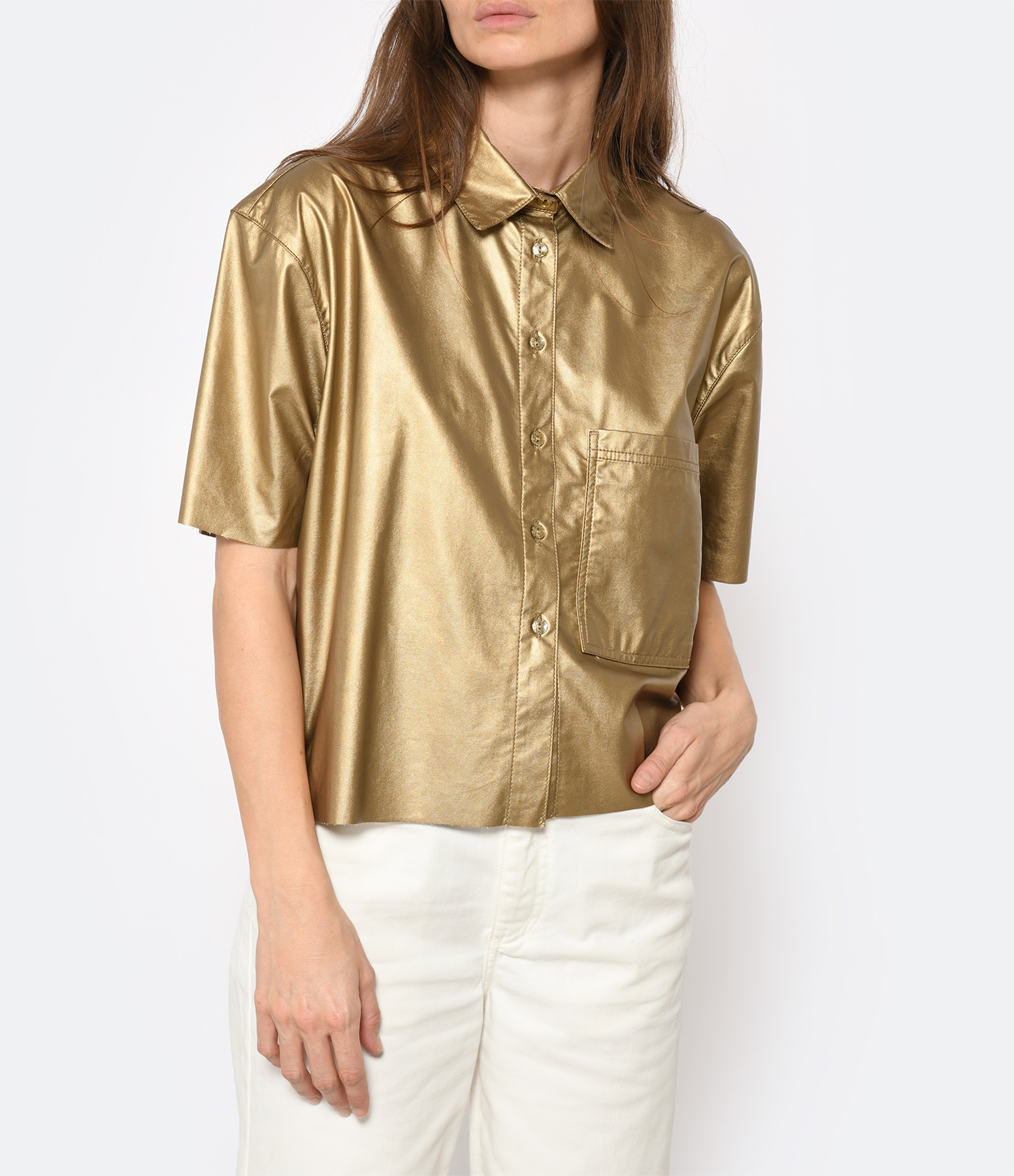 Elle Gold Shirt