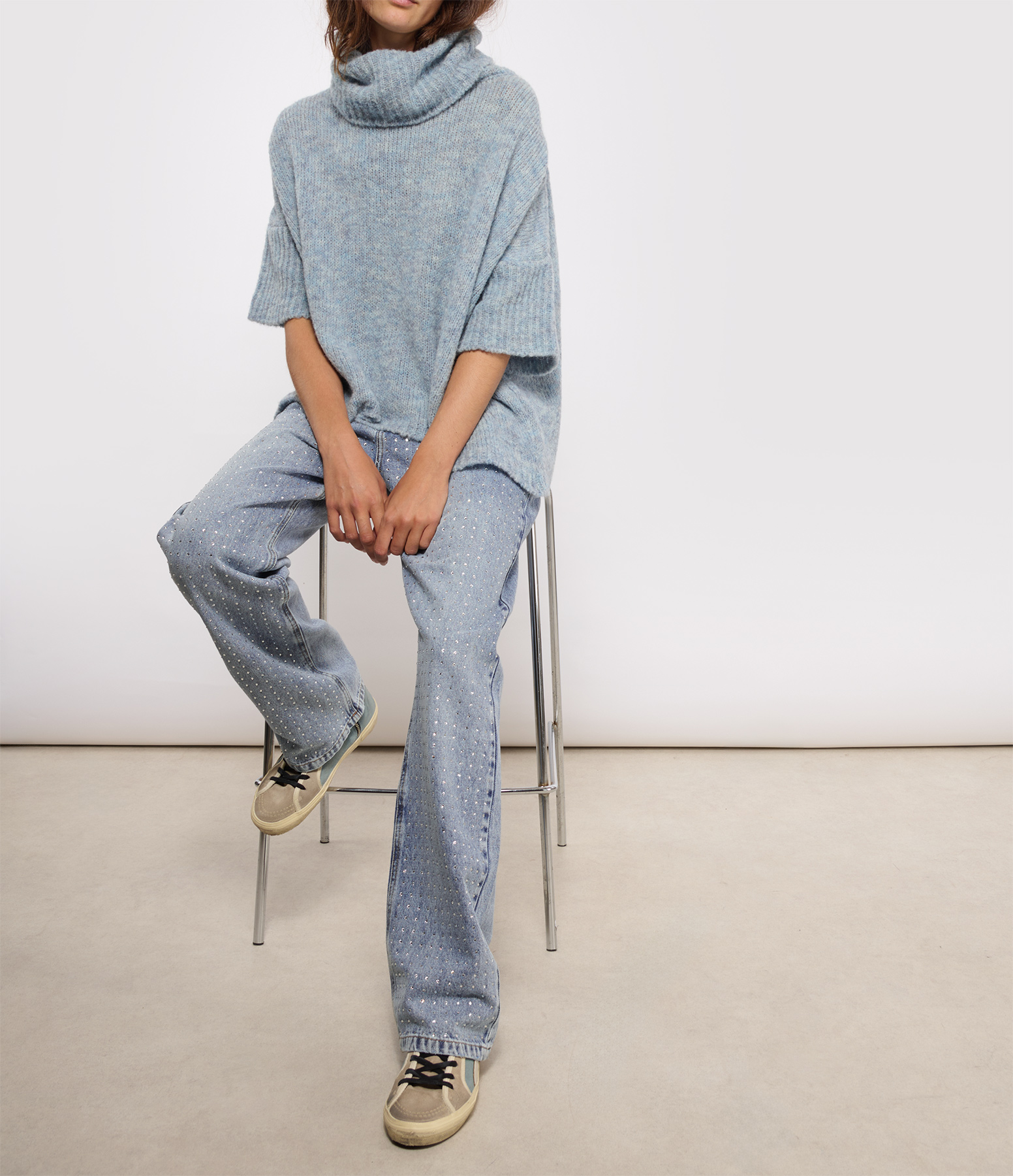 Wood Sky Blue Jumper
