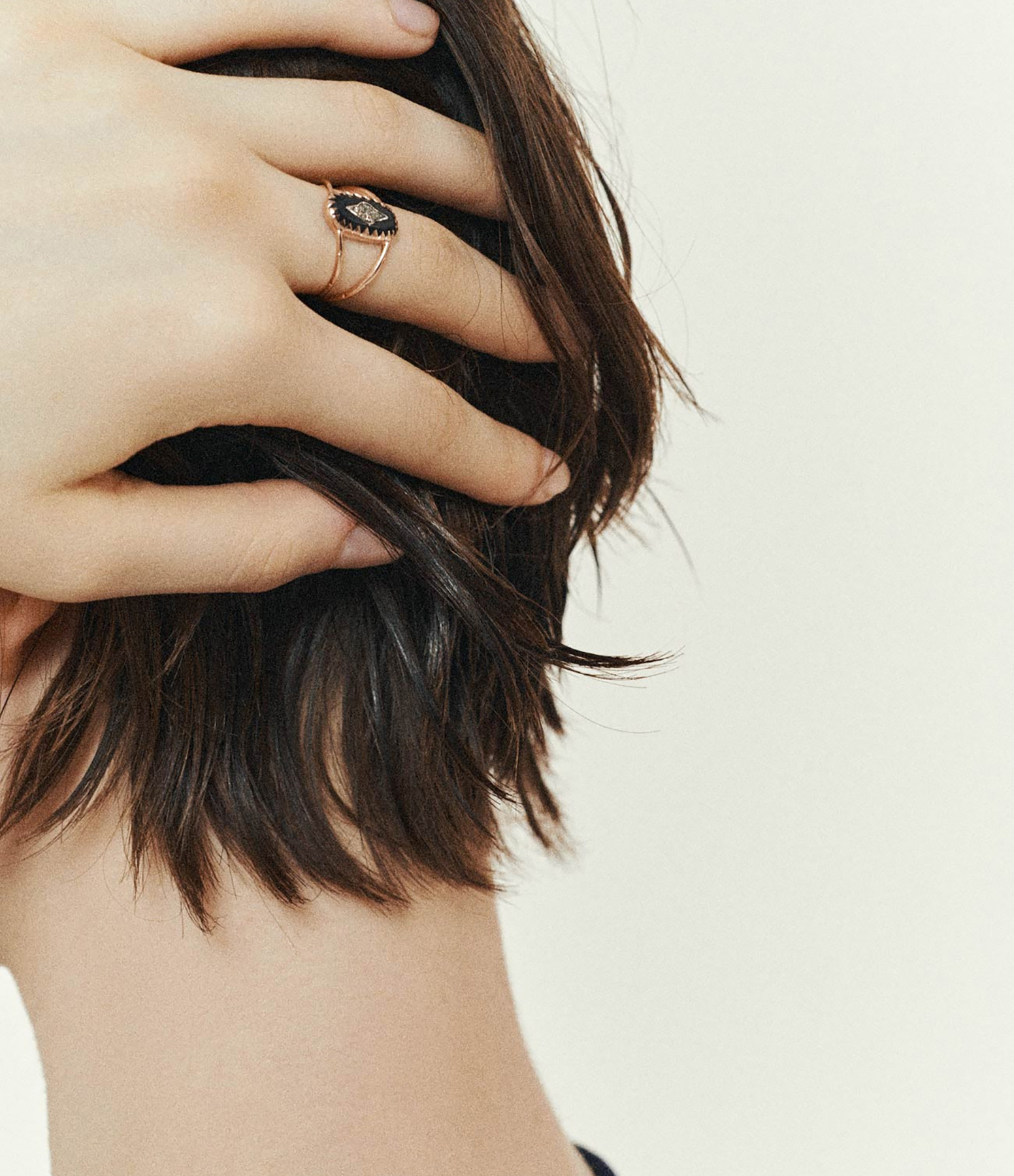 Mahe Black Diamond Ring