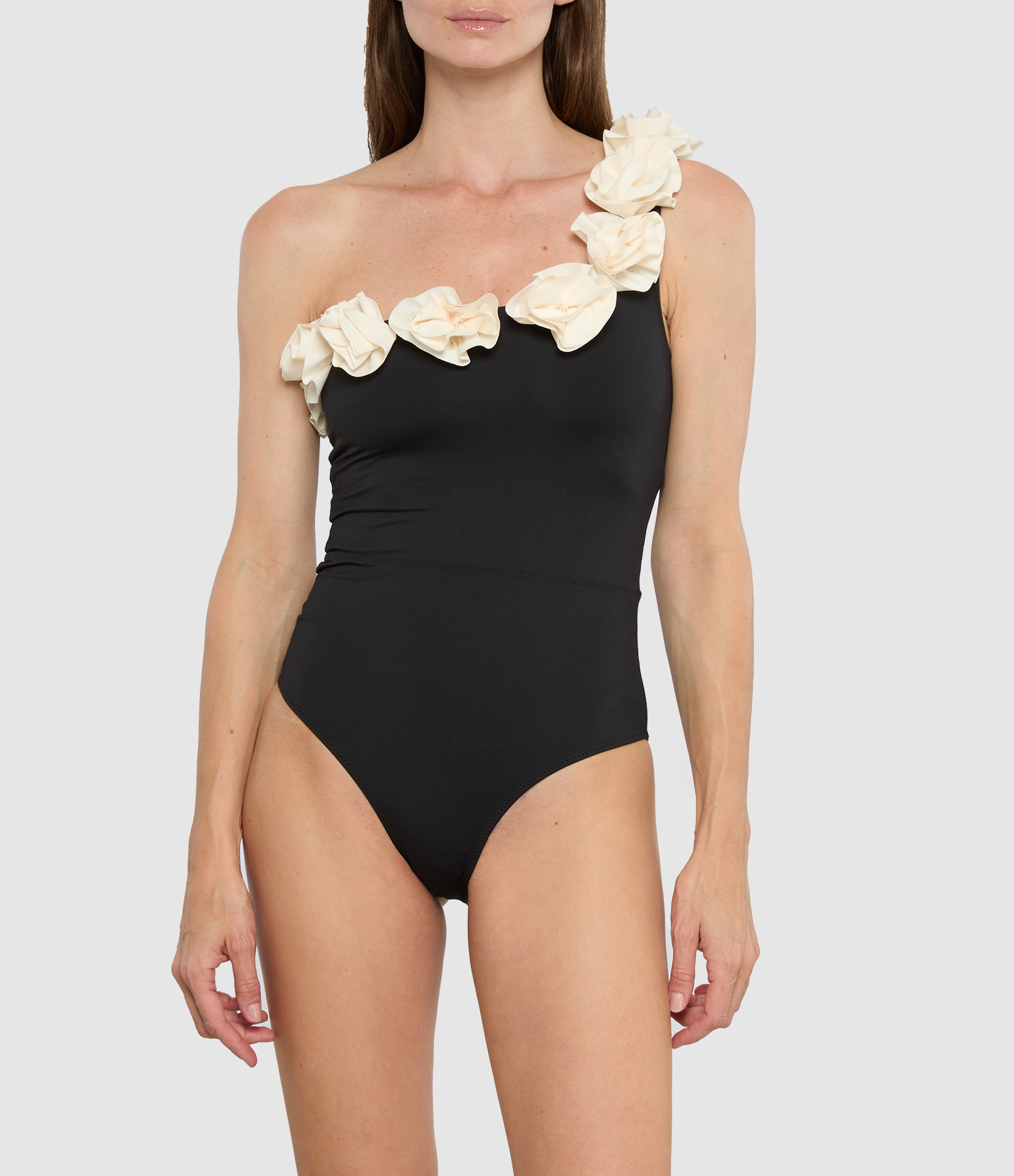 Cosmos 1-Piece Swimsuit – Black & Cream
