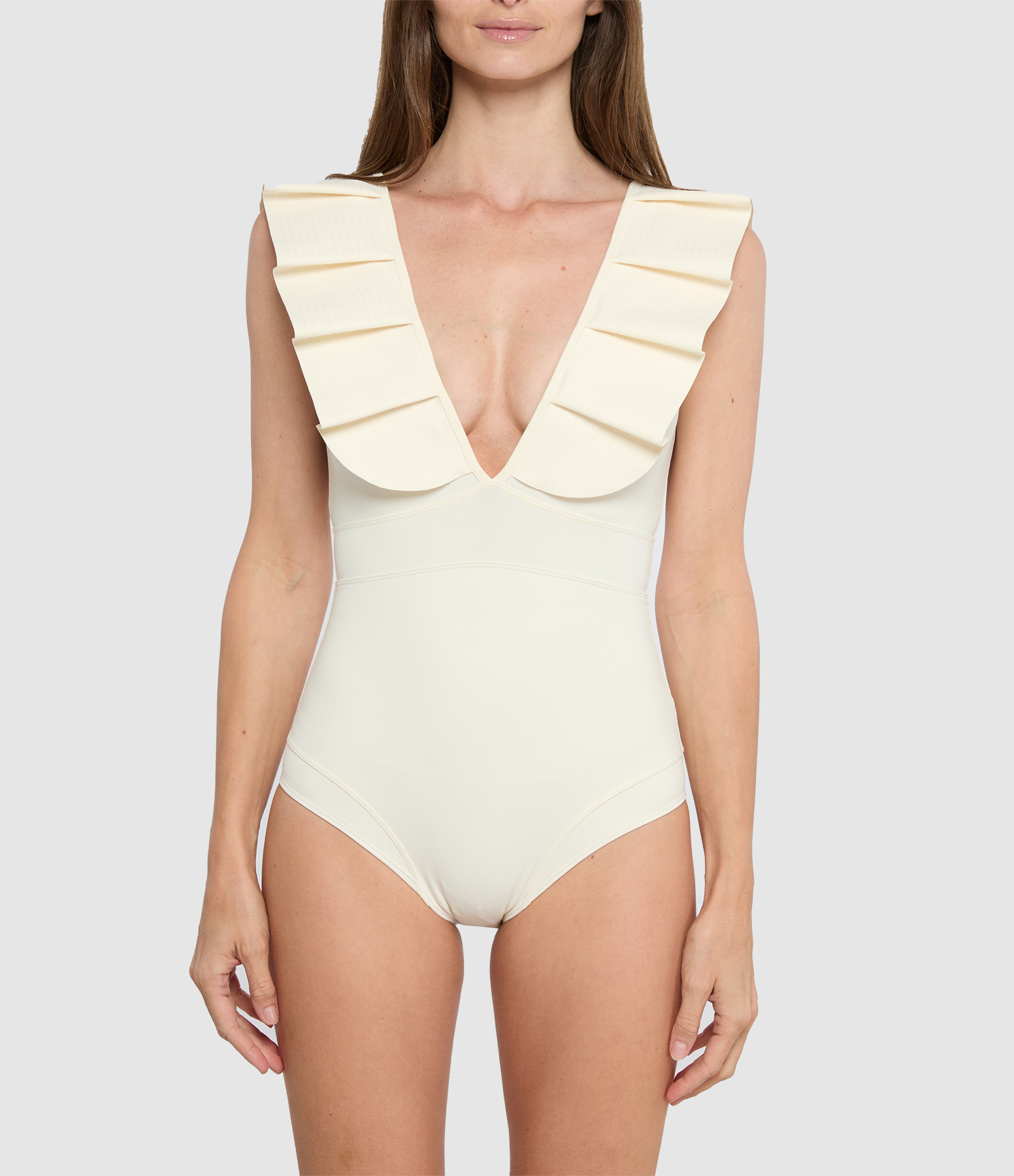 Aurora Cream-White Swimsuit