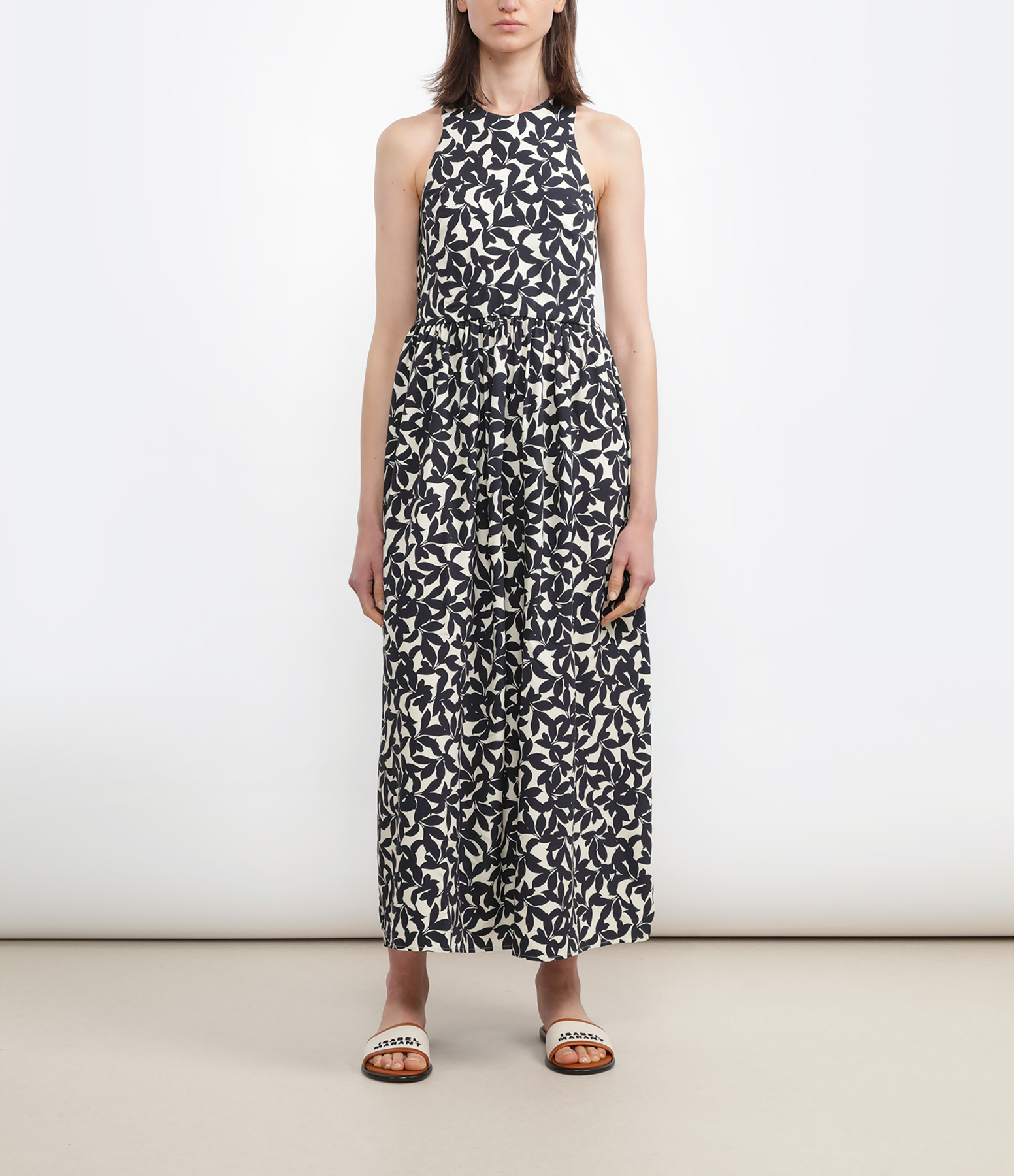 Doria Blue Cross-Back Dress