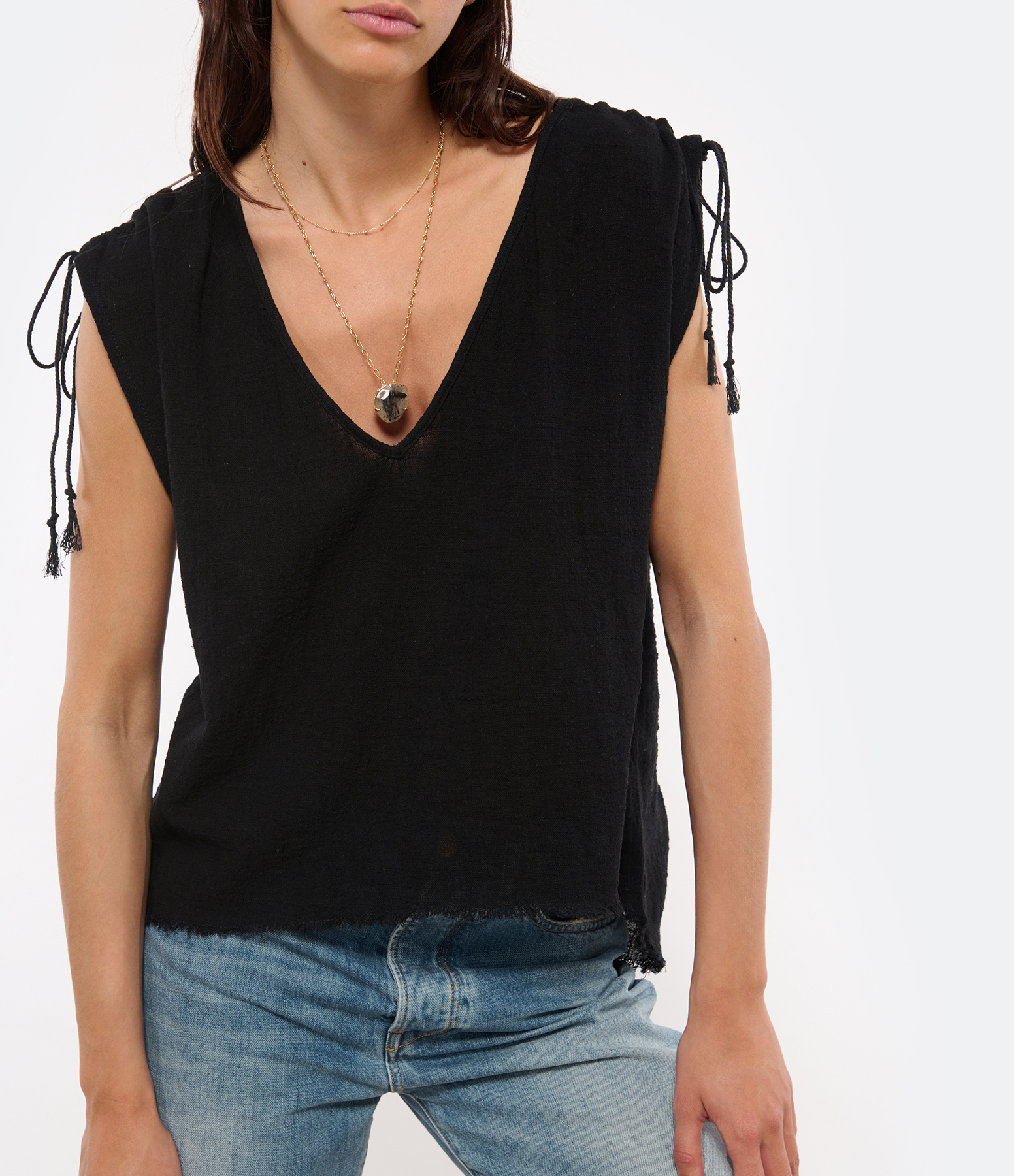 Black Alexandria Top