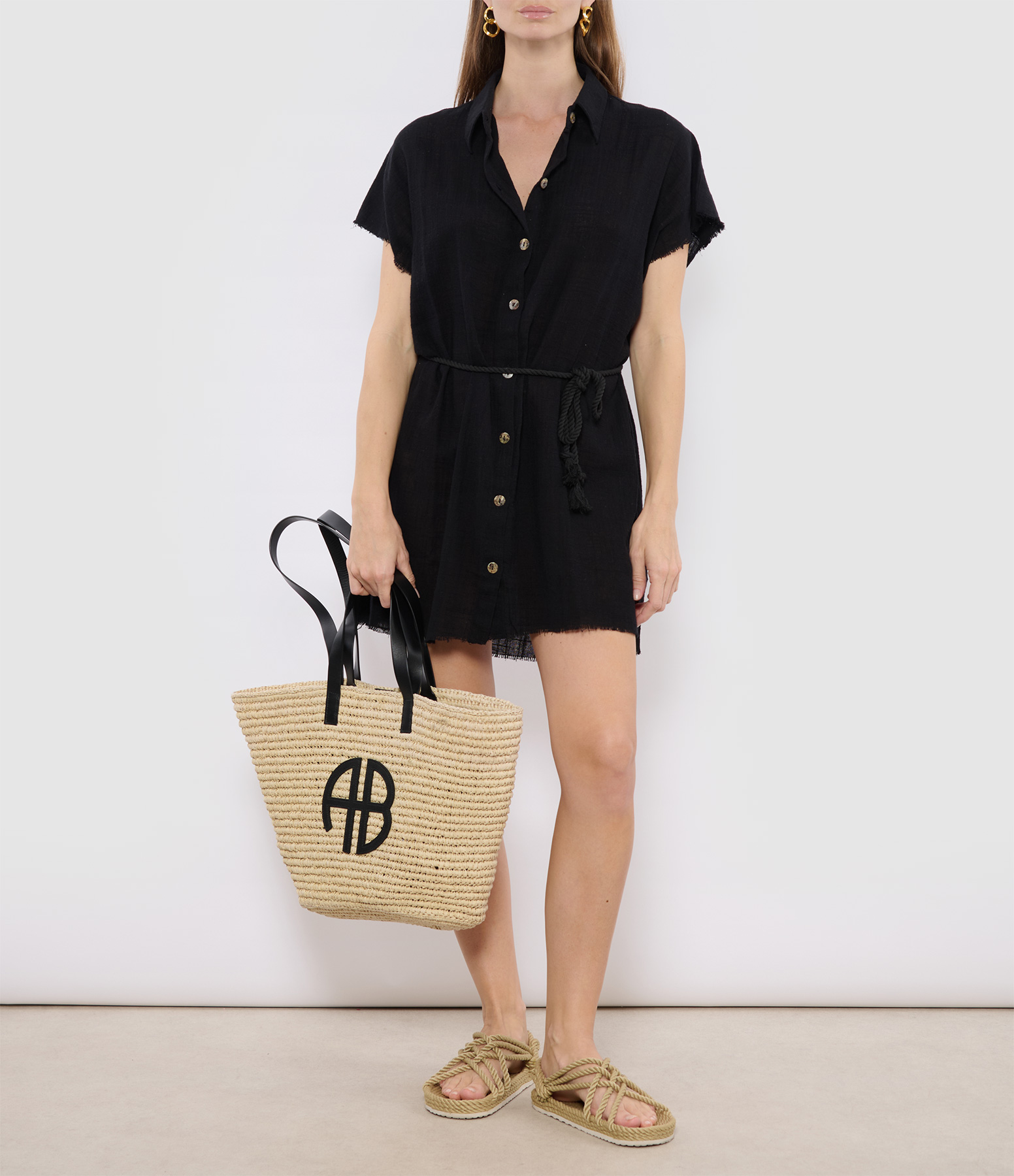 Mykonos Black Short Dress
