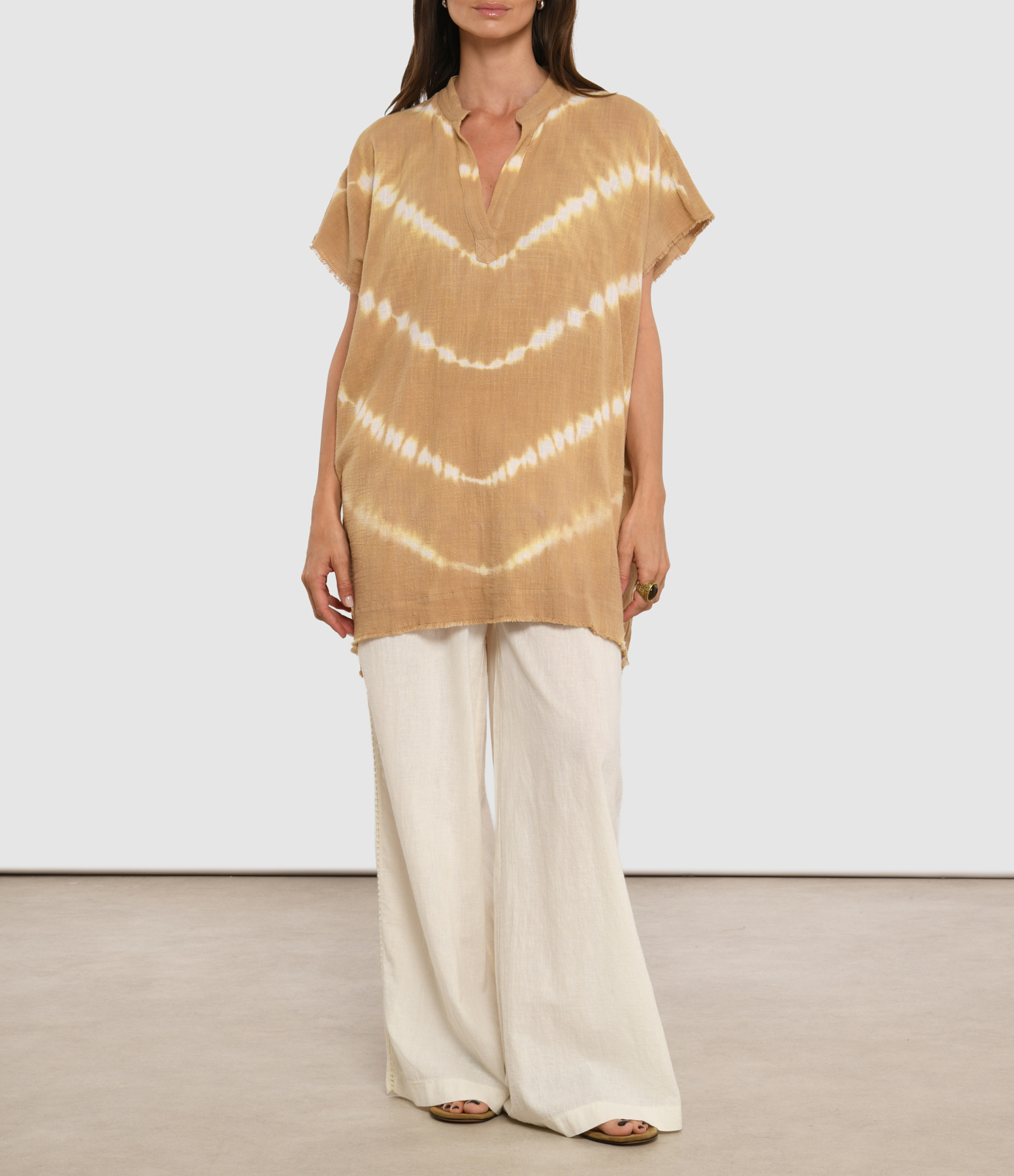 Propriano Sesame Tie-Dye Tunic