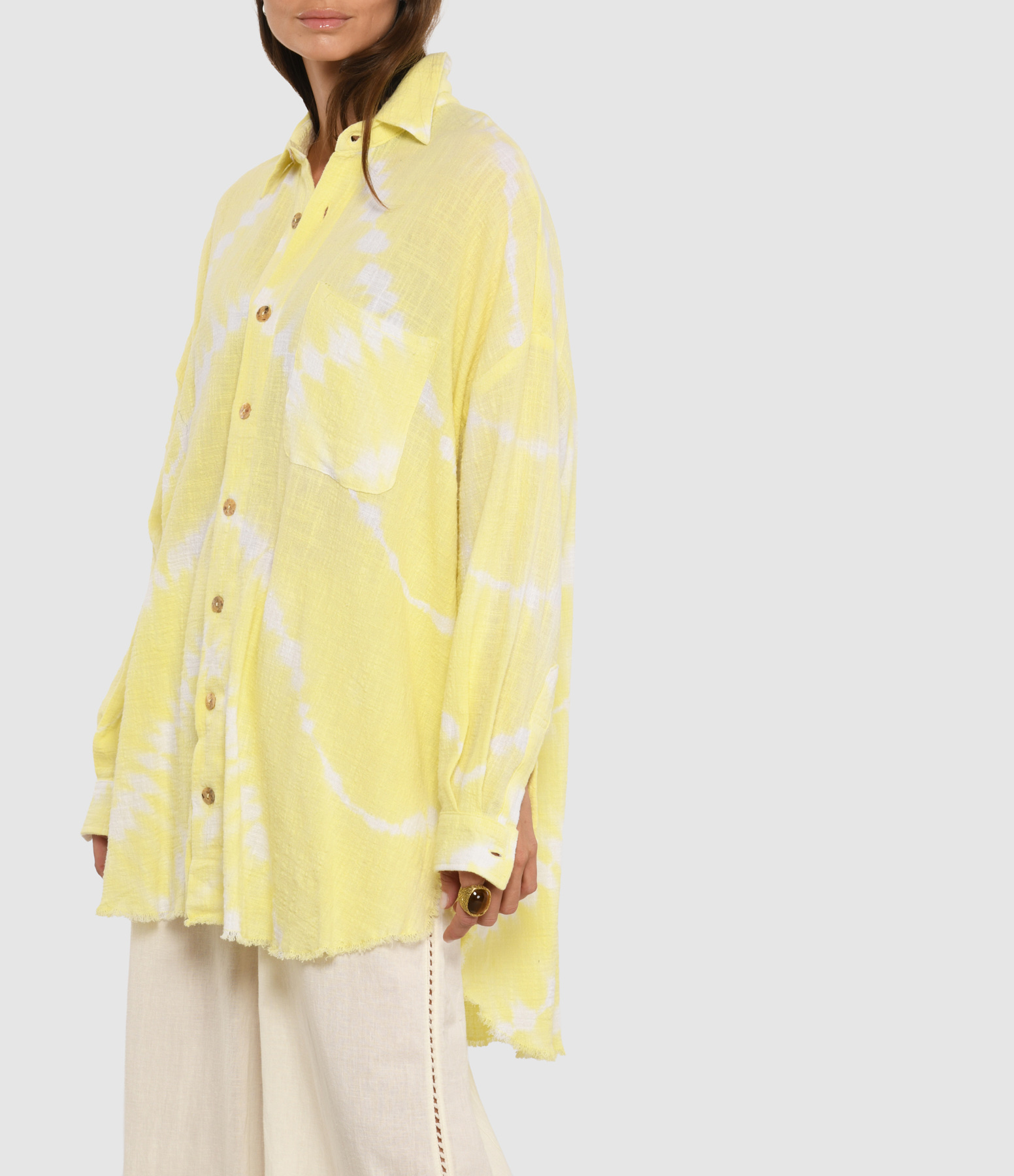 Mykonos Lemon Tie-Dye Shirt