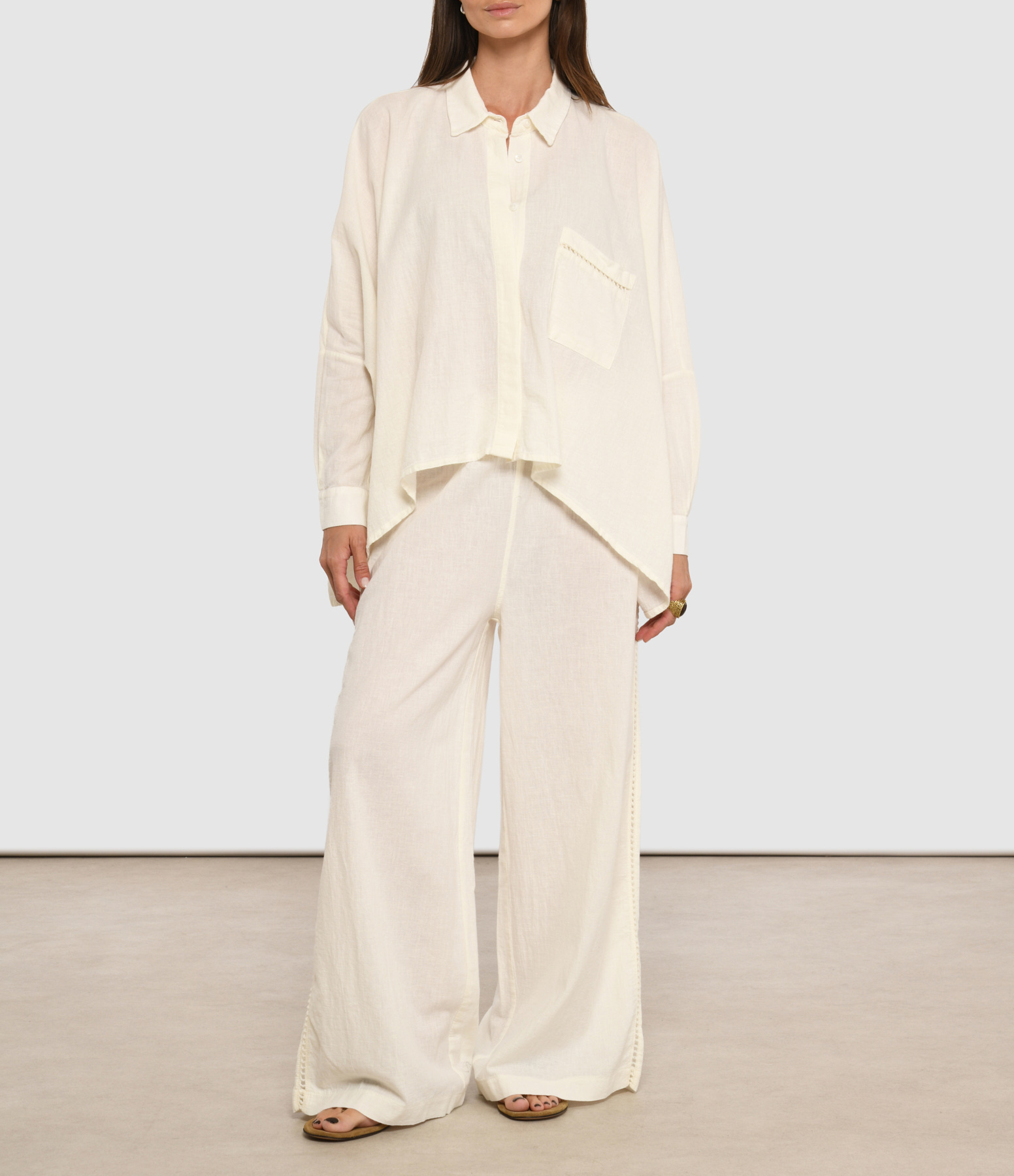 Minorca Off-White Trousers