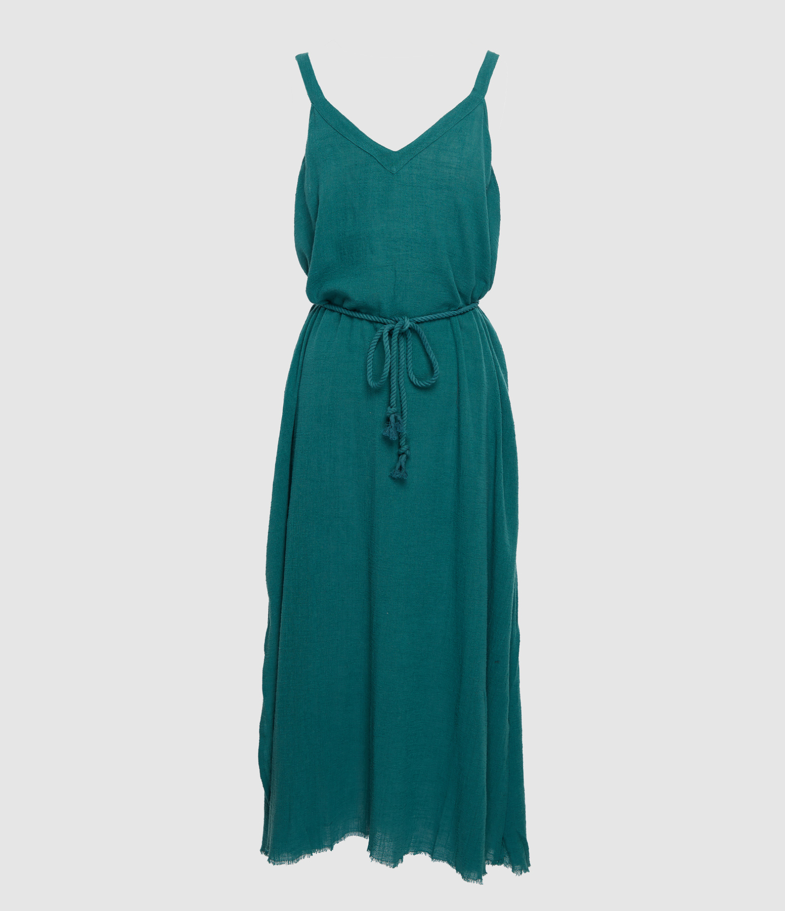 Palma de Mallorca Emerald Long Backless Dress